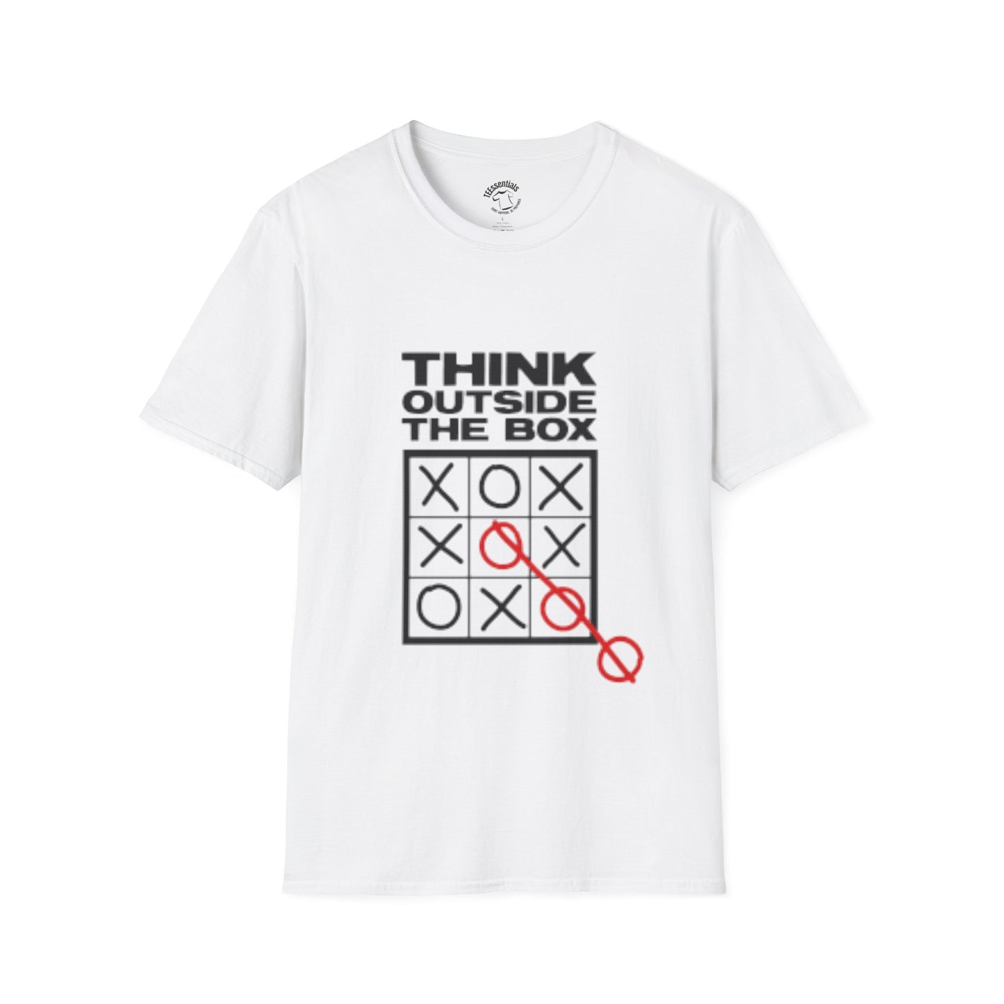 Think Outside the Box T-Shirt — Tic-Tac-Toe Creative Humor Tee