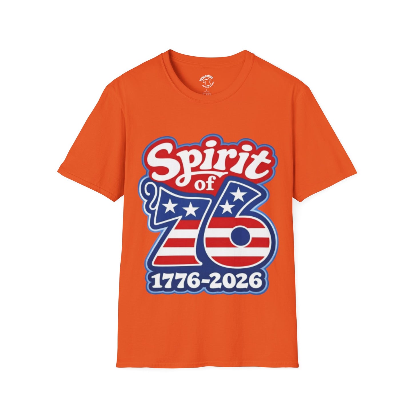 Spirit of '76 T-Shirt — 1776-2026 Retro Patriotic Fourth of July Tee