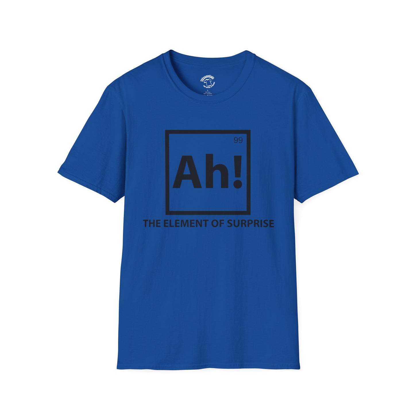 Element of Surprise T-Shirt — "Ah!" Chemistry Parody Tee
