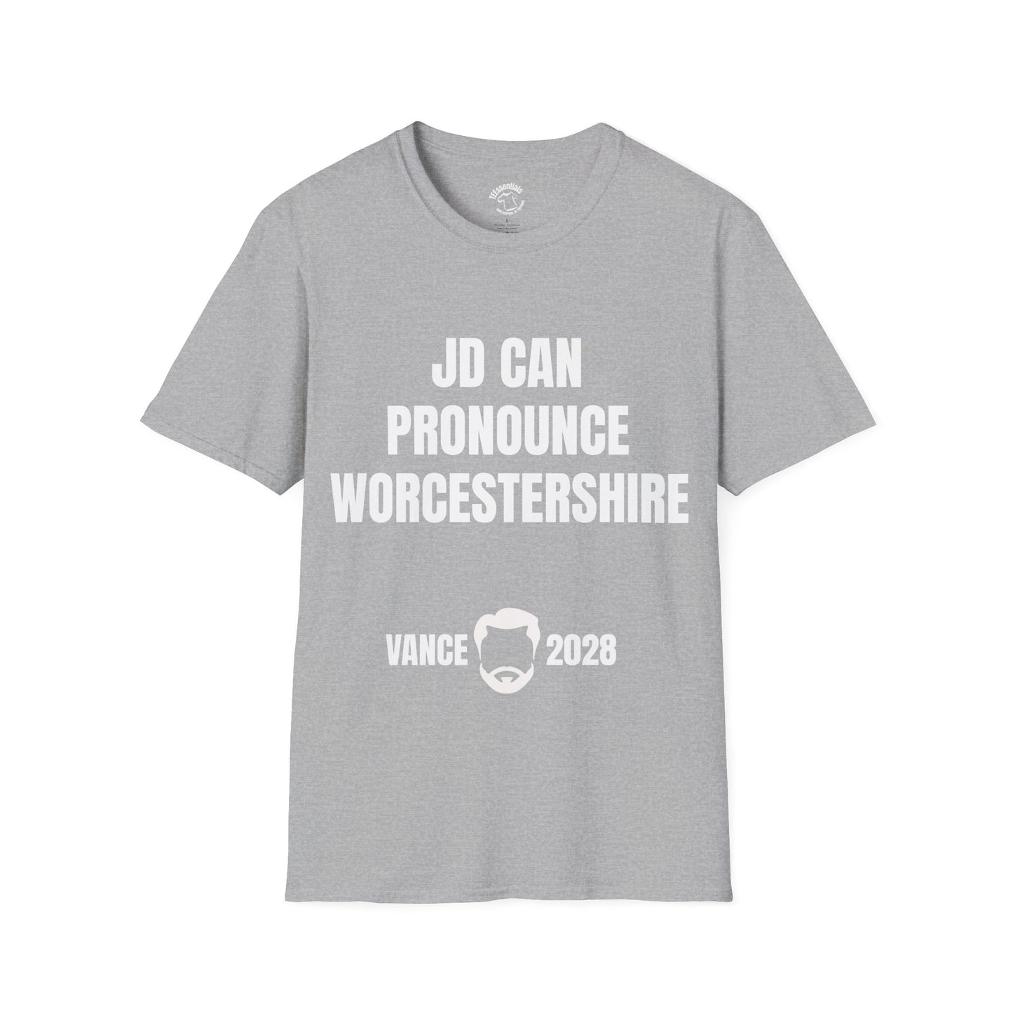 Funny Political T‑Shirt - "JD Can Pronounce Worcestershire" Vance 2028