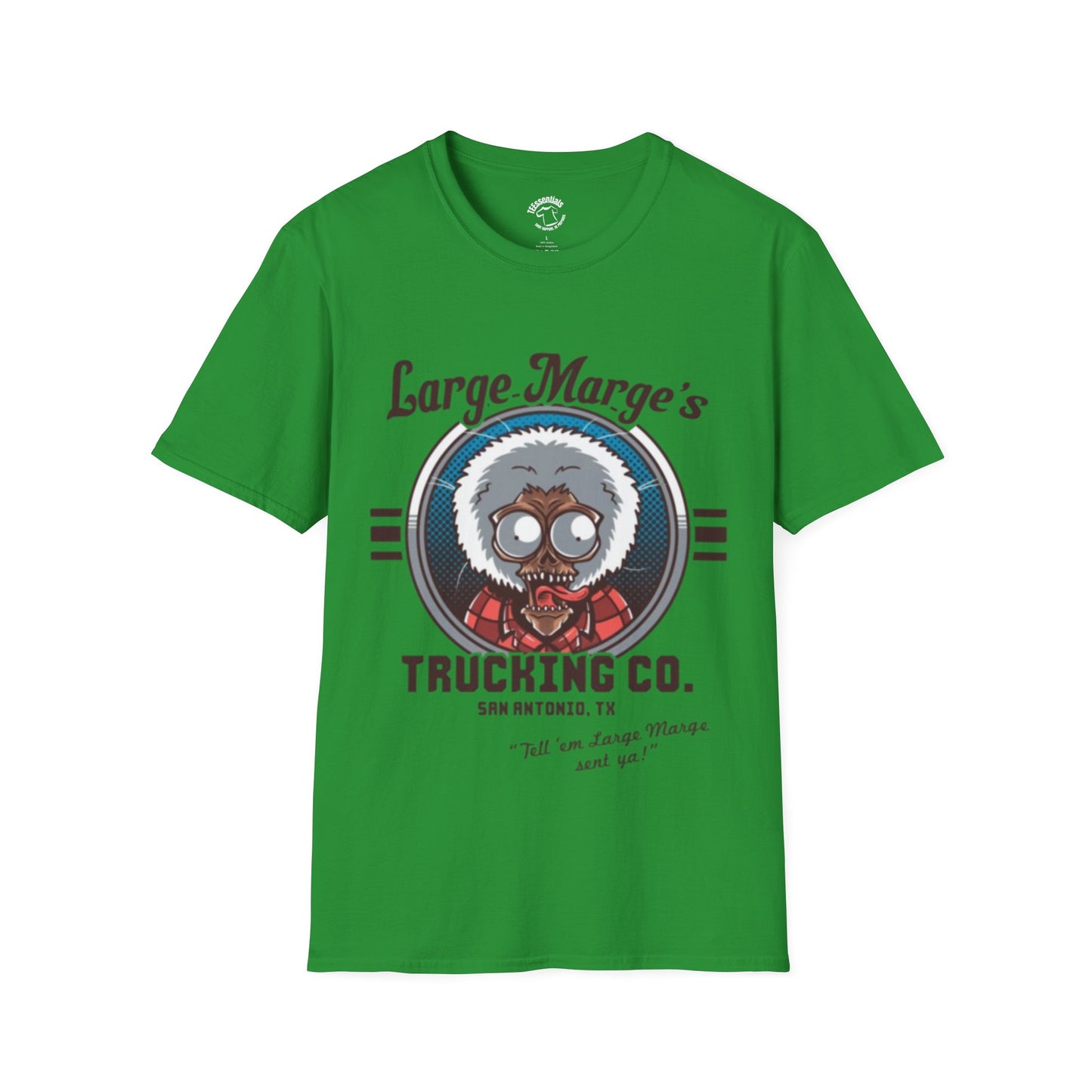 Large Marge's Trucking Co. T-Shirt — Retro Trucker Graphic Tee - Pee Wee