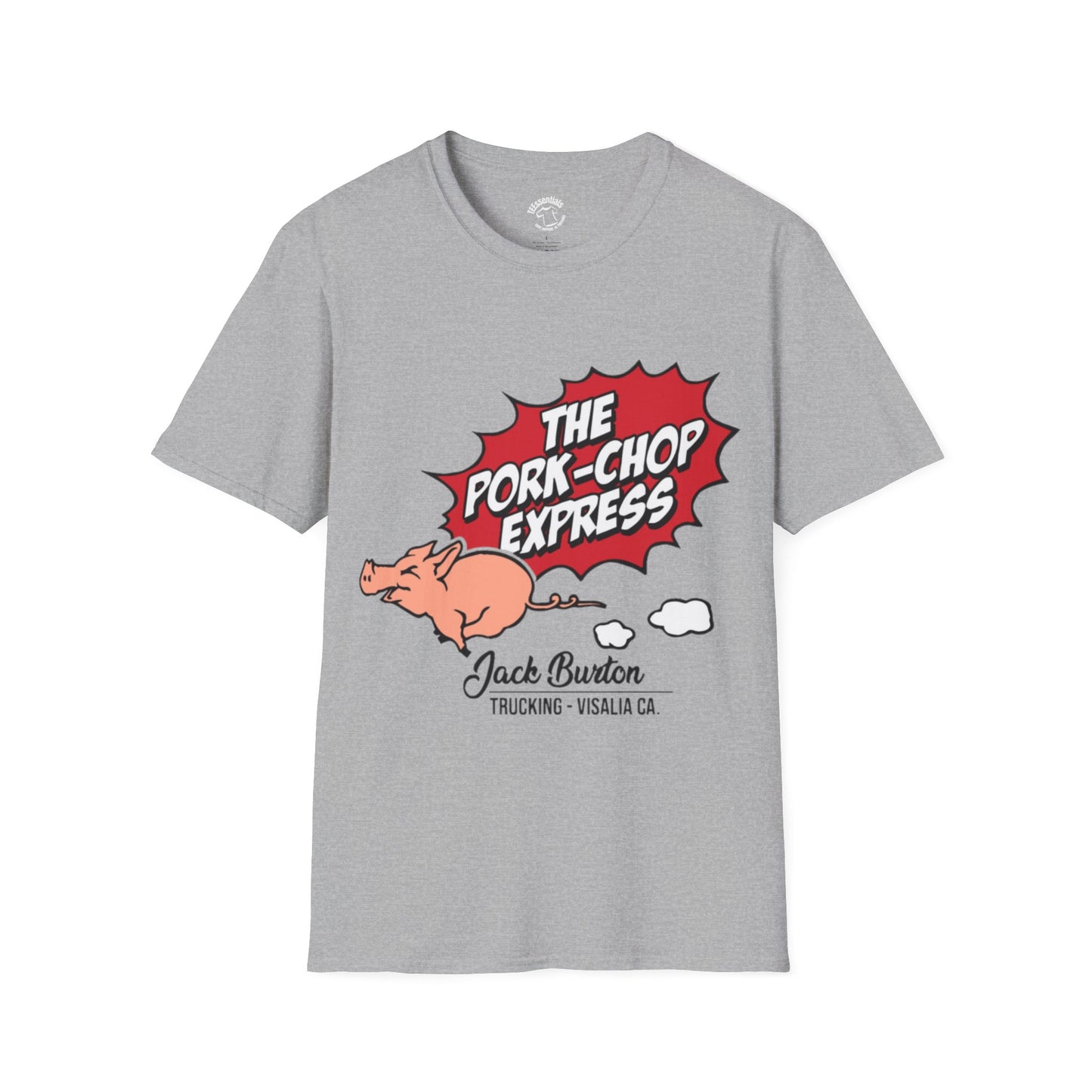 Pork-Chop Express T-Shirt — Retro Trucking Pig Graphic Tee