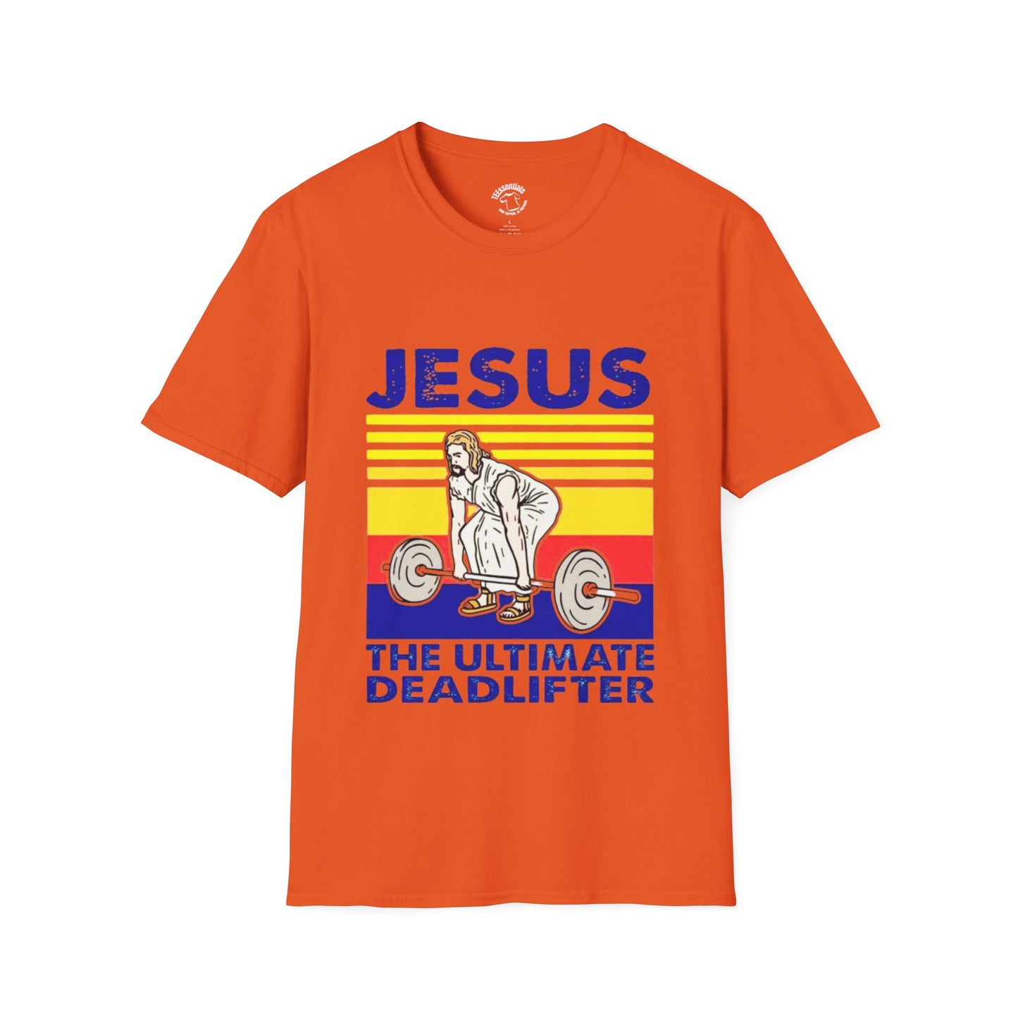 Jesus The Ultimate Deadlifter Tee — Christian Fitness Graphic T-Shirt