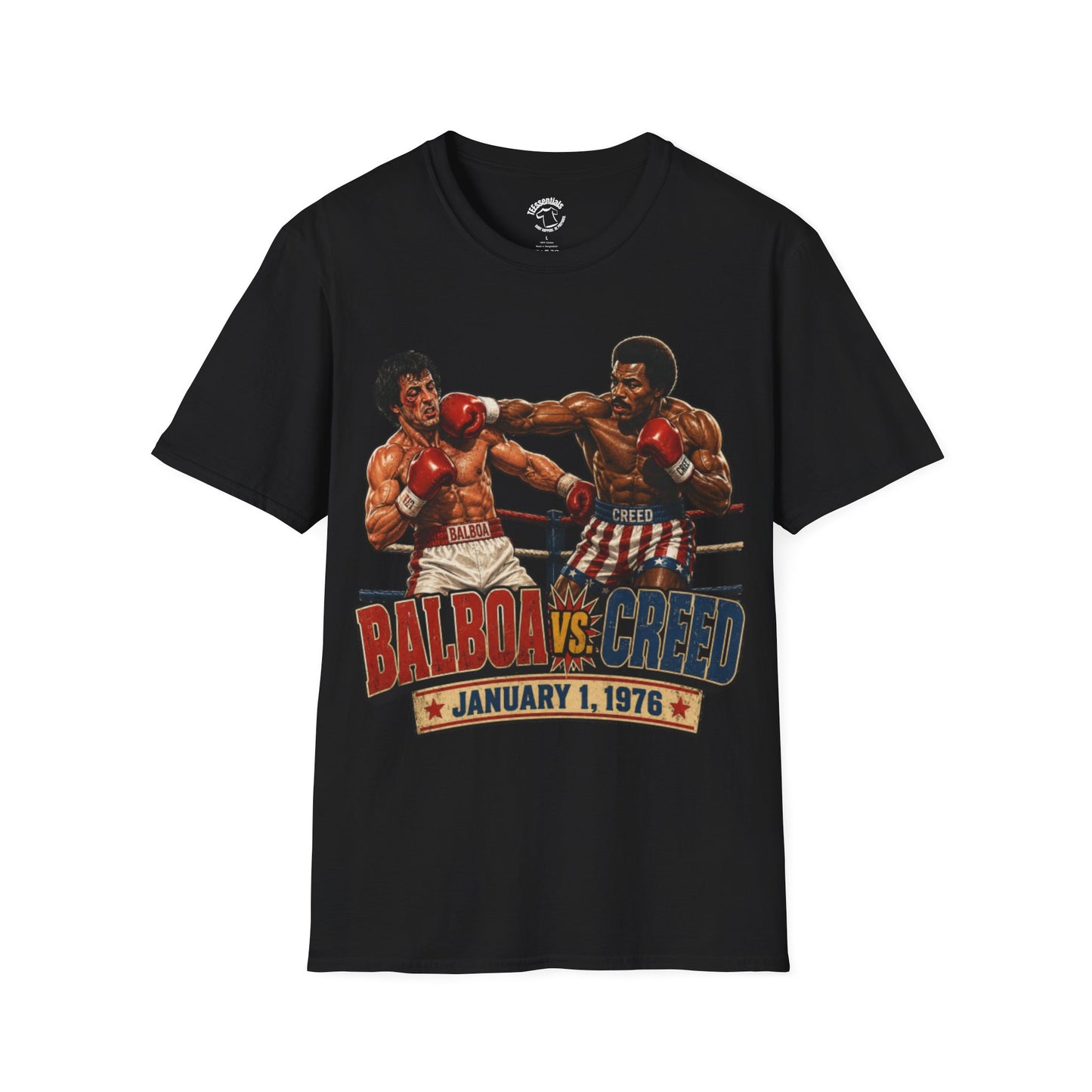 Boxing Match T-Shirt — "Balboa vs. Creed" Vintage Fight Poster Tee