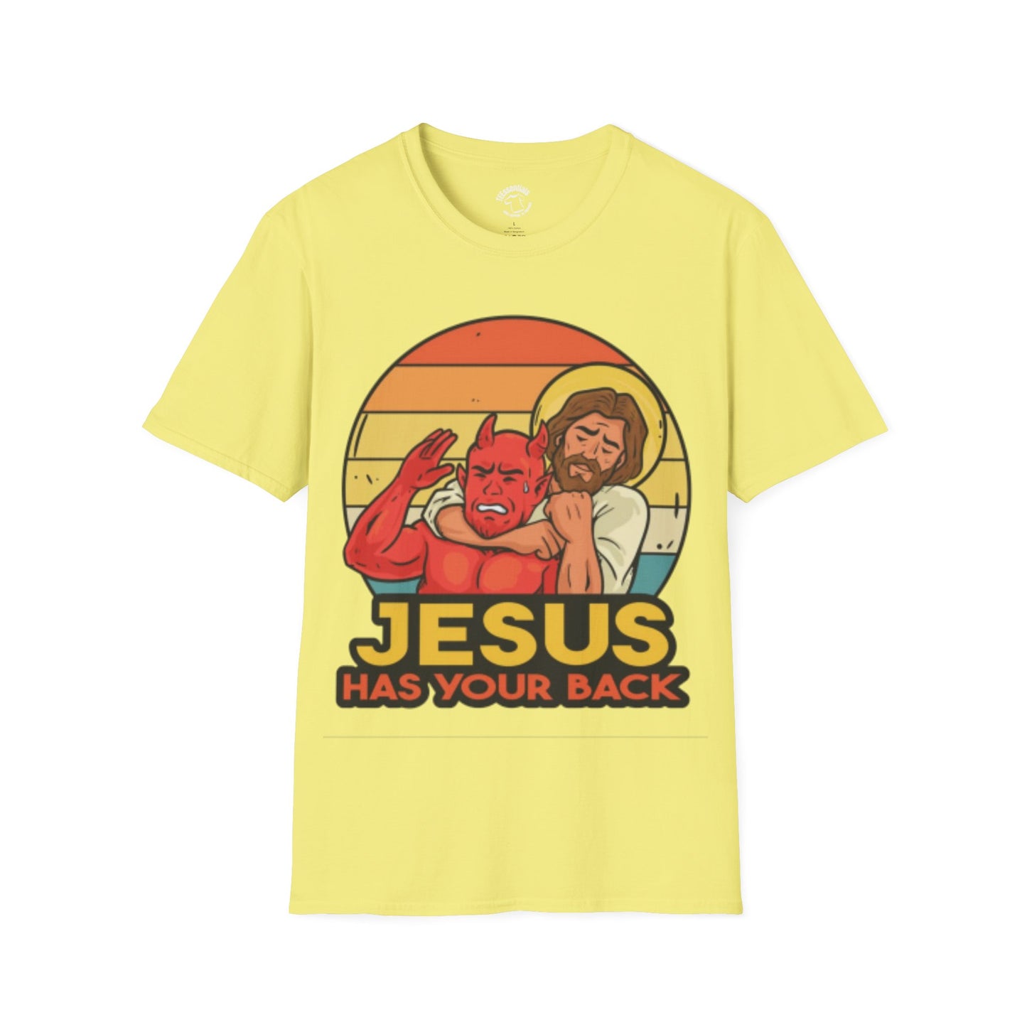 Jesus Has Your Back T-Shirt — Retro Christian Faith Tee