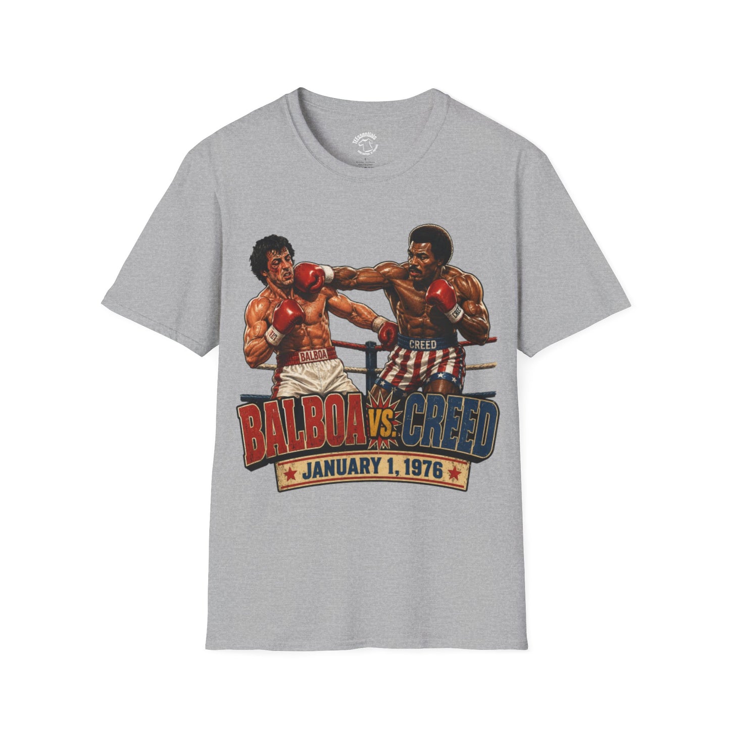 Boxing Match T-Shirt — "Balboa vs. Creed" Vintage Fight Poster Tee