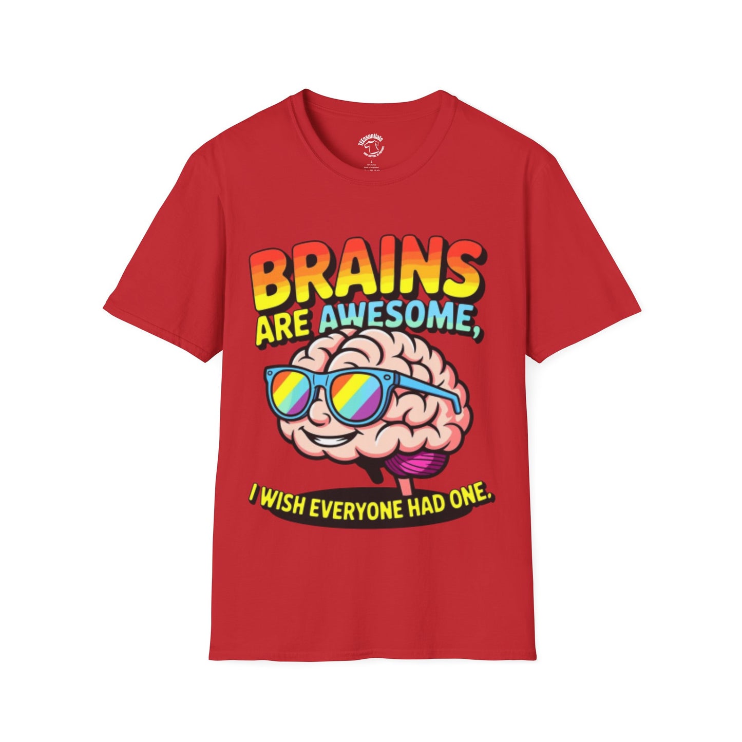 Brains Are Awesome T-Shirt — Funny Retro Brain Graphic Tee