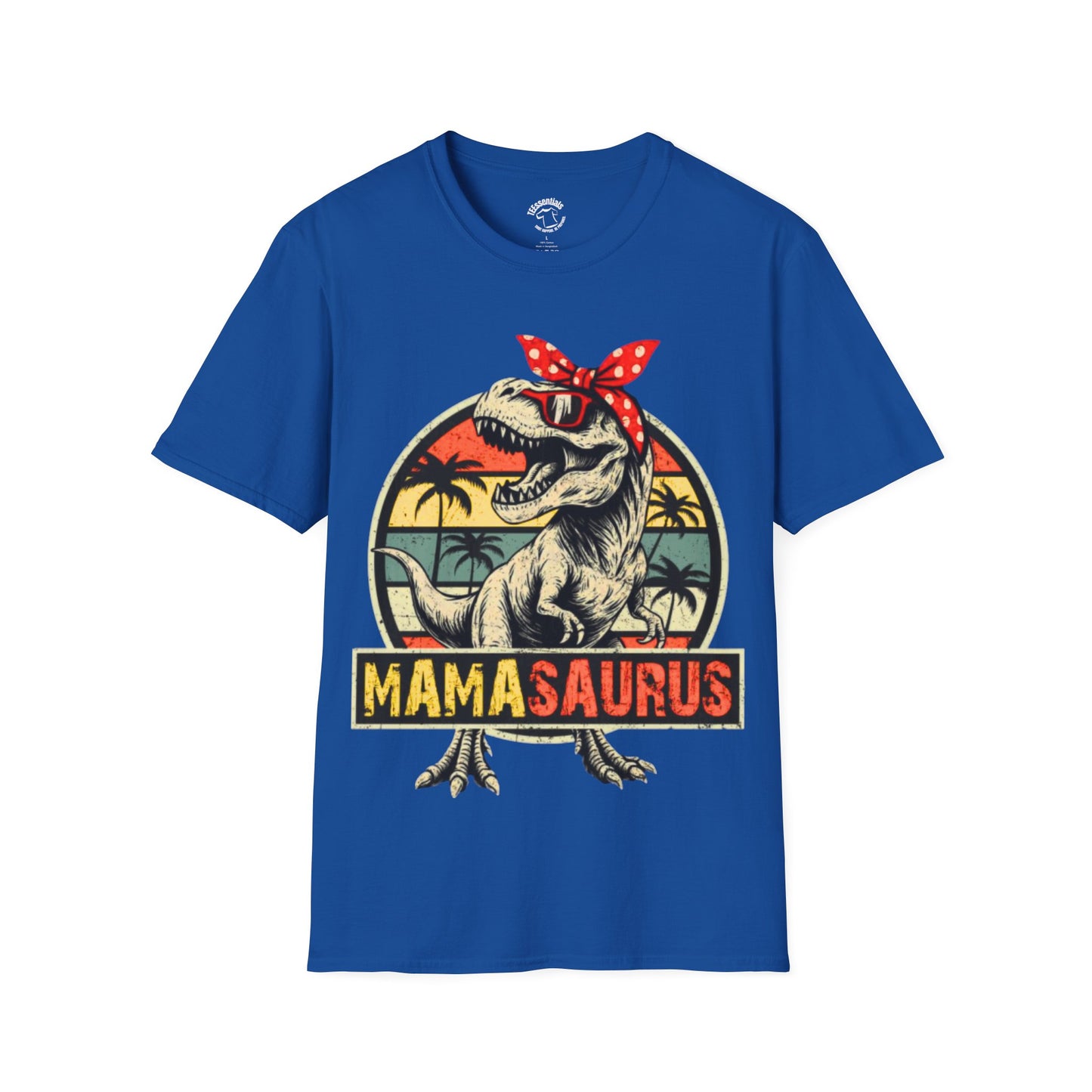 Mamasaurus T-Shirt – Retro Dino Mom Graphic Tee
