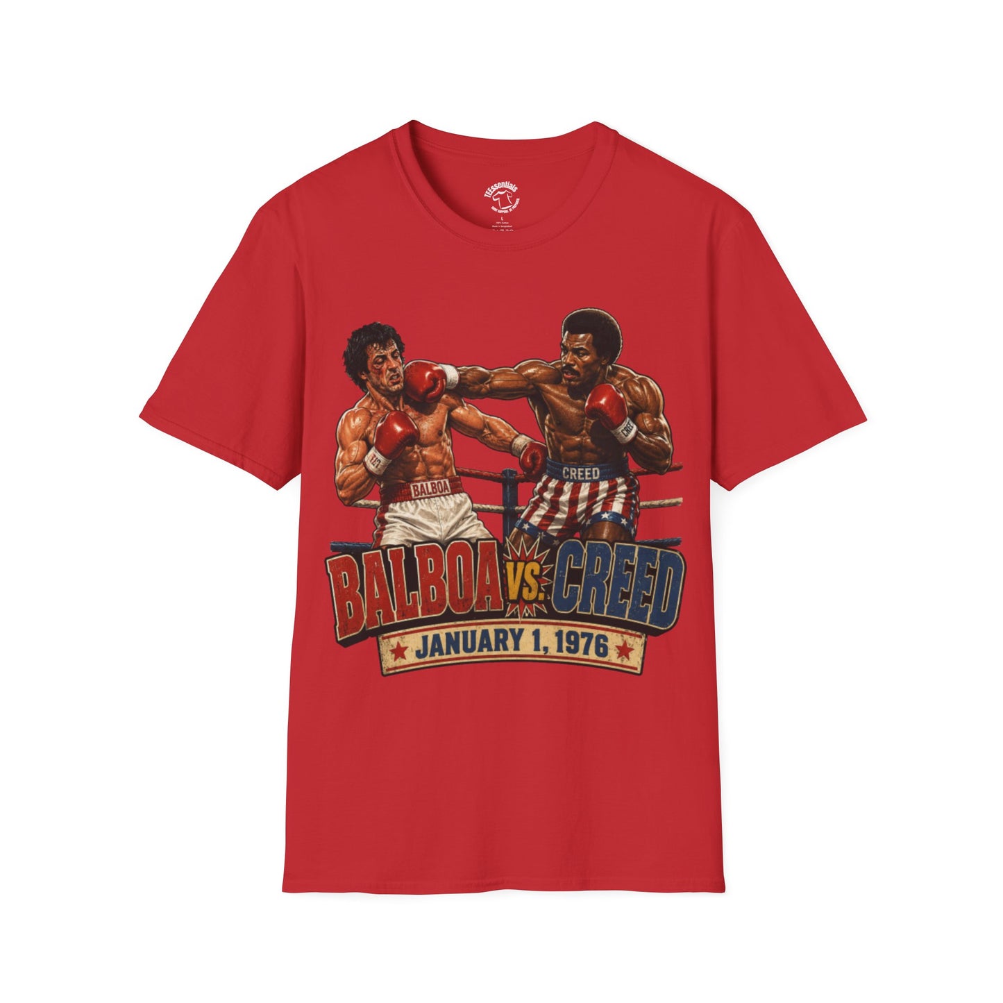 Boxing Match T-Shirt — "Balboa vs. Creed" Vintage Fight Poster Tee
