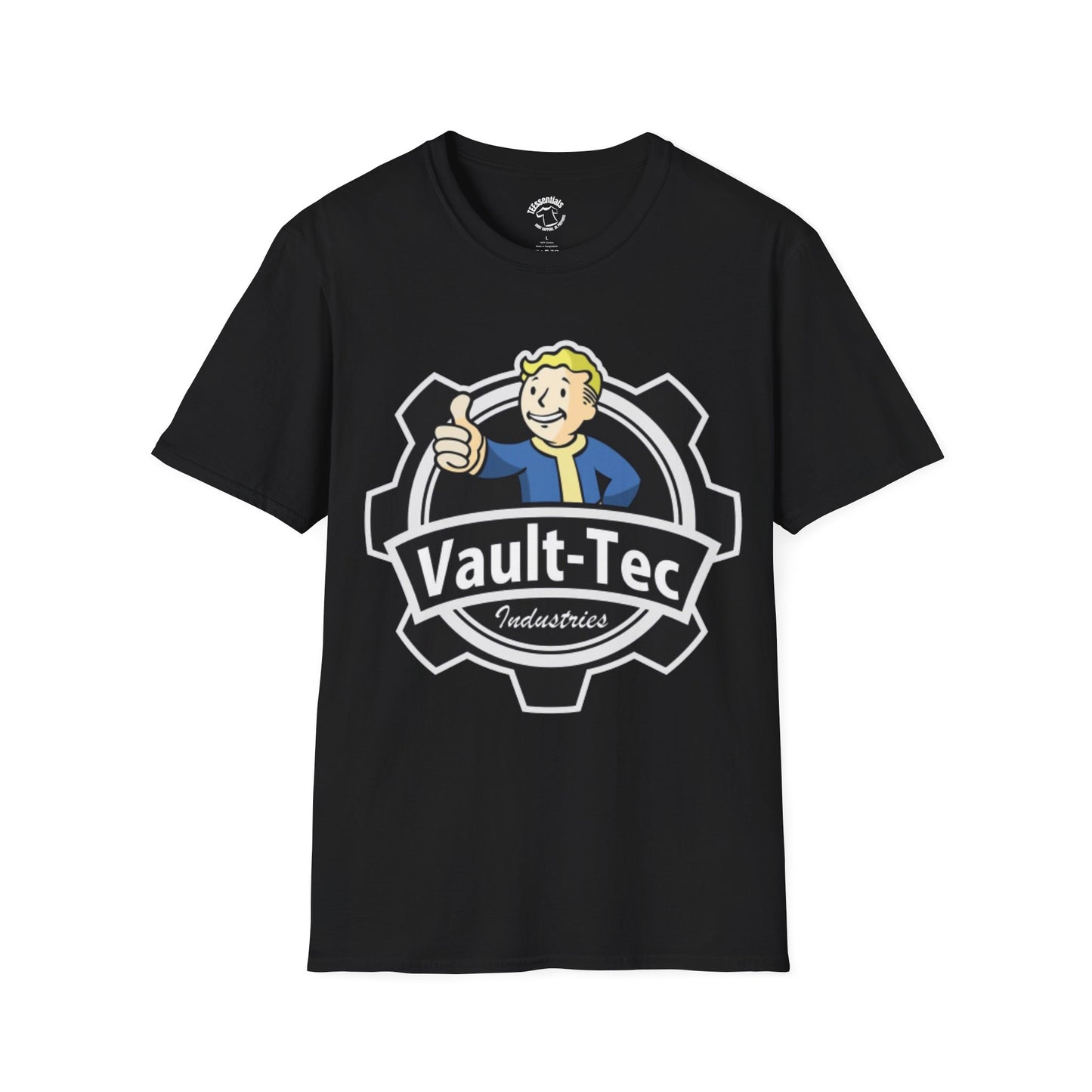 Vault-Tec Logo T-Shirt — Retro Fallout Gamer Tee