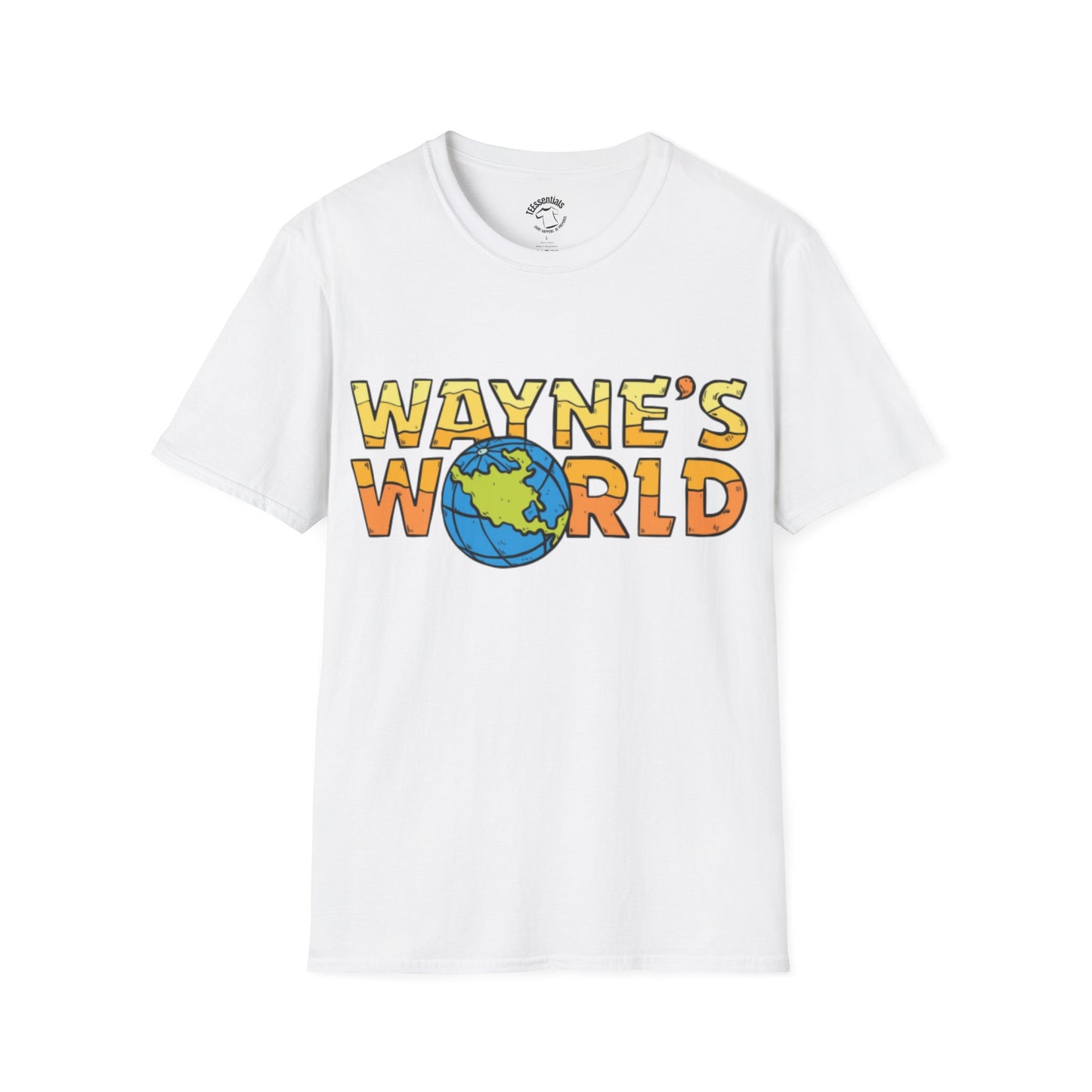 Wayne's World Graphic T-Shirt — Retro 90s Globe Logo Tee
