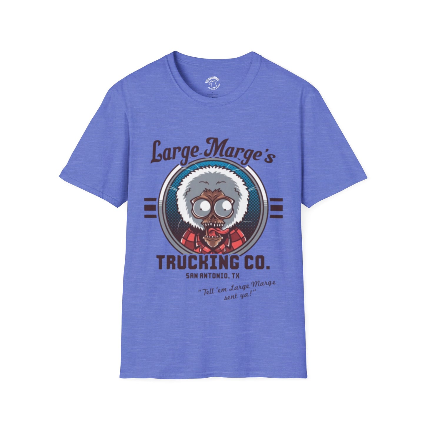 Large Marge's Trucking Co. T-Shirt — Retro Trucker Graphic Tee - Pee Wee