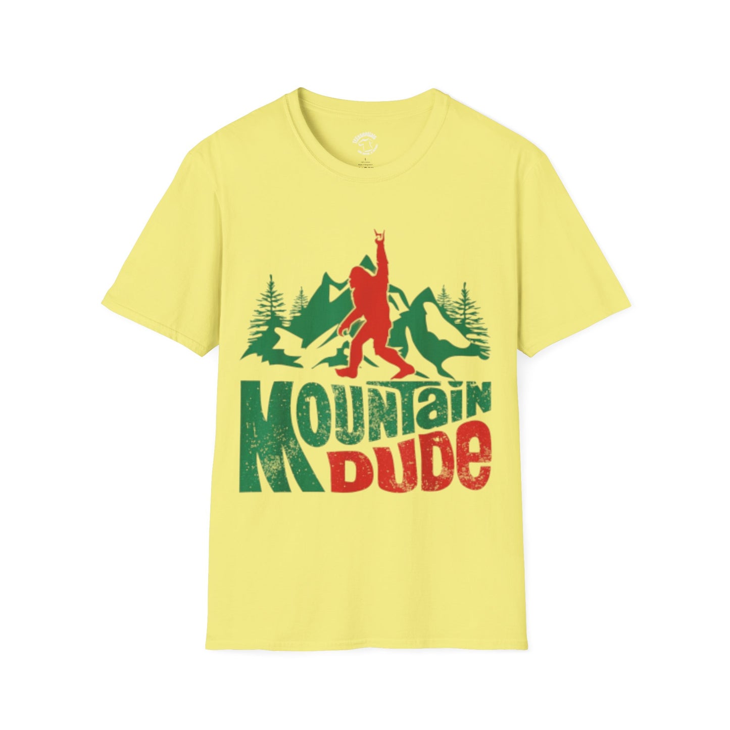 Mountain Dude T-Shirt – Retro Bigfoot Hiking Graphic Tee
