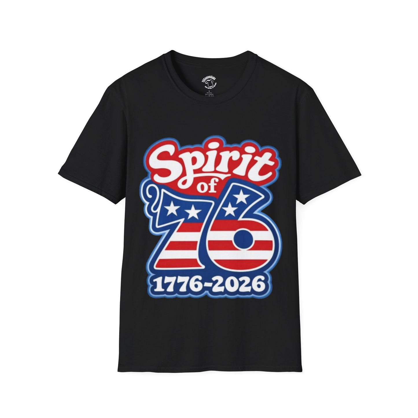Spirit of '76 T-Shirt — 1776-2026 Retro Patriotic Fourth of July Tee