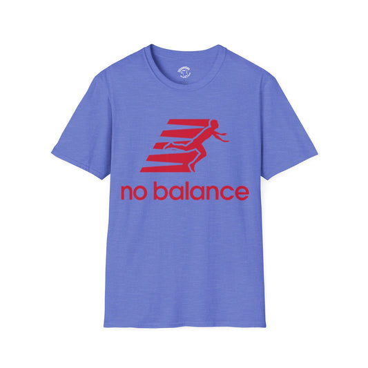 No Balance Graphic Tee — Funny Running/Clumsy Athlete Shirt