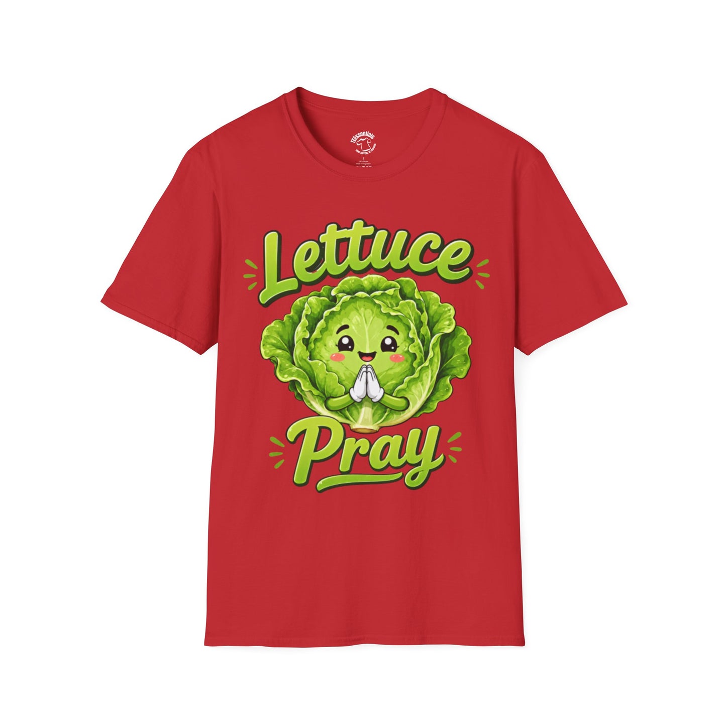 Lettuce Pray T‑Shirt — Cute Praying Lettuce Graphic Tee