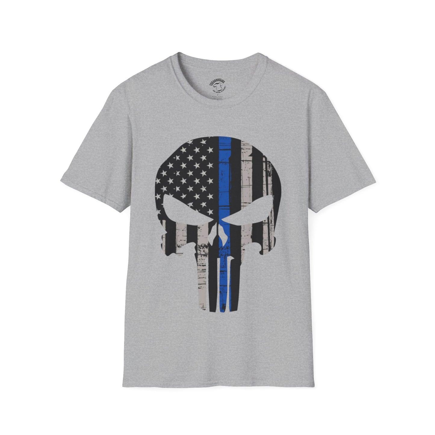 Punisher Skull Thin Blue Line T-Shirt