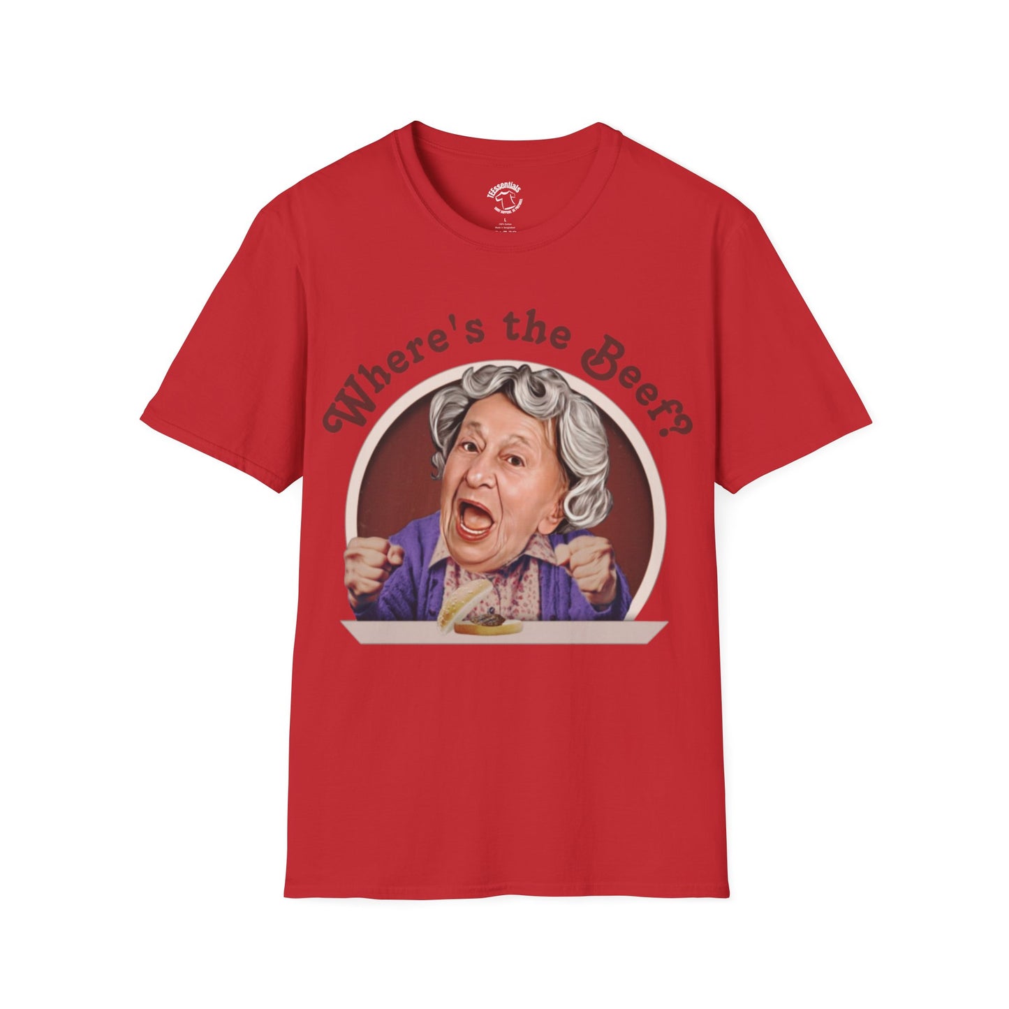 T-Shirt — "Where's the Beef?" Funny Retro Grandma Graphic Tee