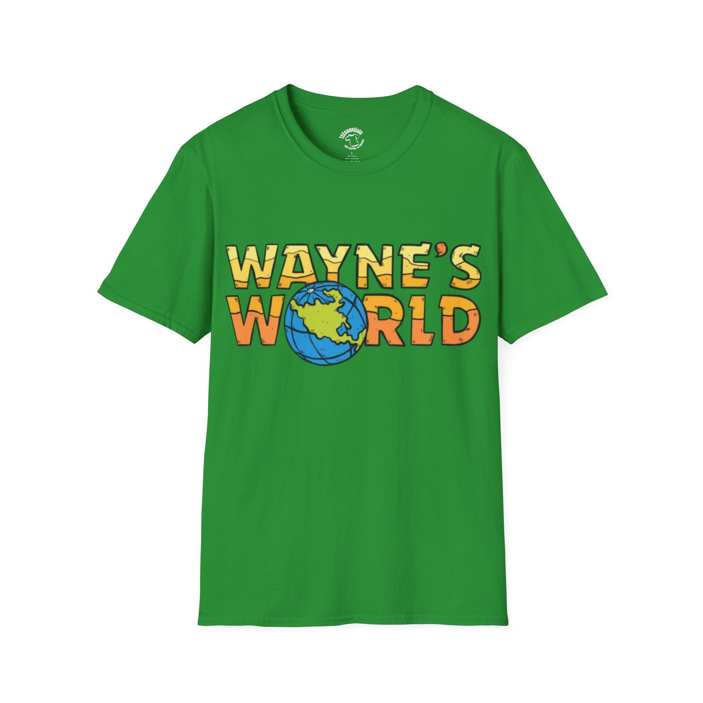 Wayne's World Graphic T-Shirt — Retro 90s Globe Logo Tee