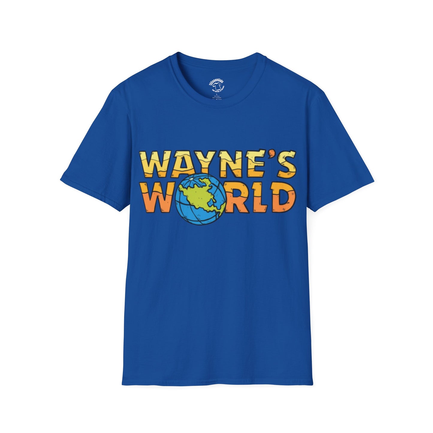 Wayne's World Graphic T-Shirt — Retro 90s Globe Logo Tee