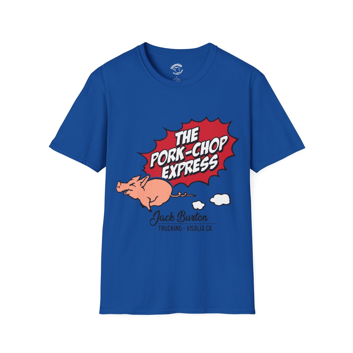 Pork-Chop Express T-Shirt — Retro Trucking Pig Graphic Tee