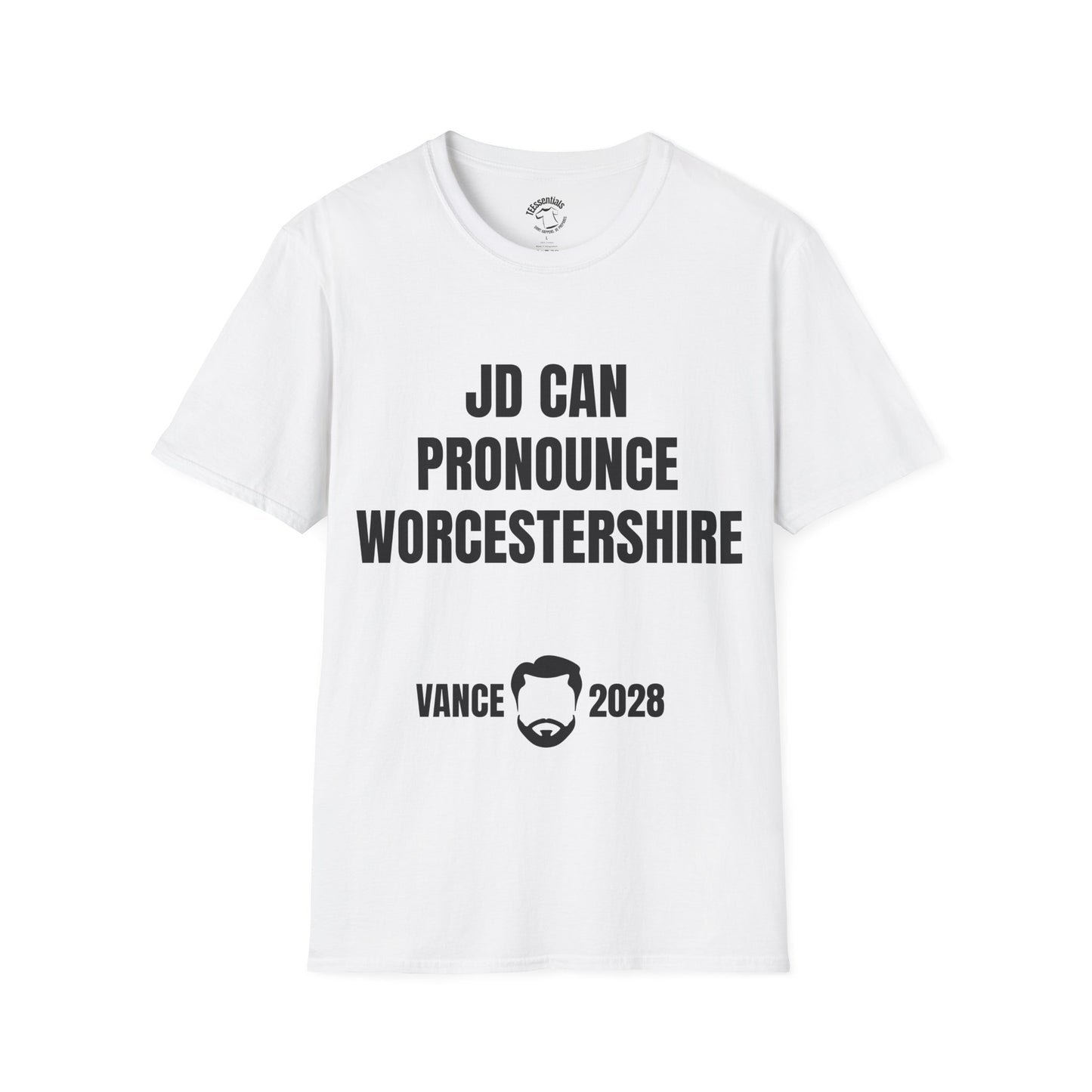 Funny Political T‑Shirt - "JD Can Pronounce Worcestershire" Vance 2028
