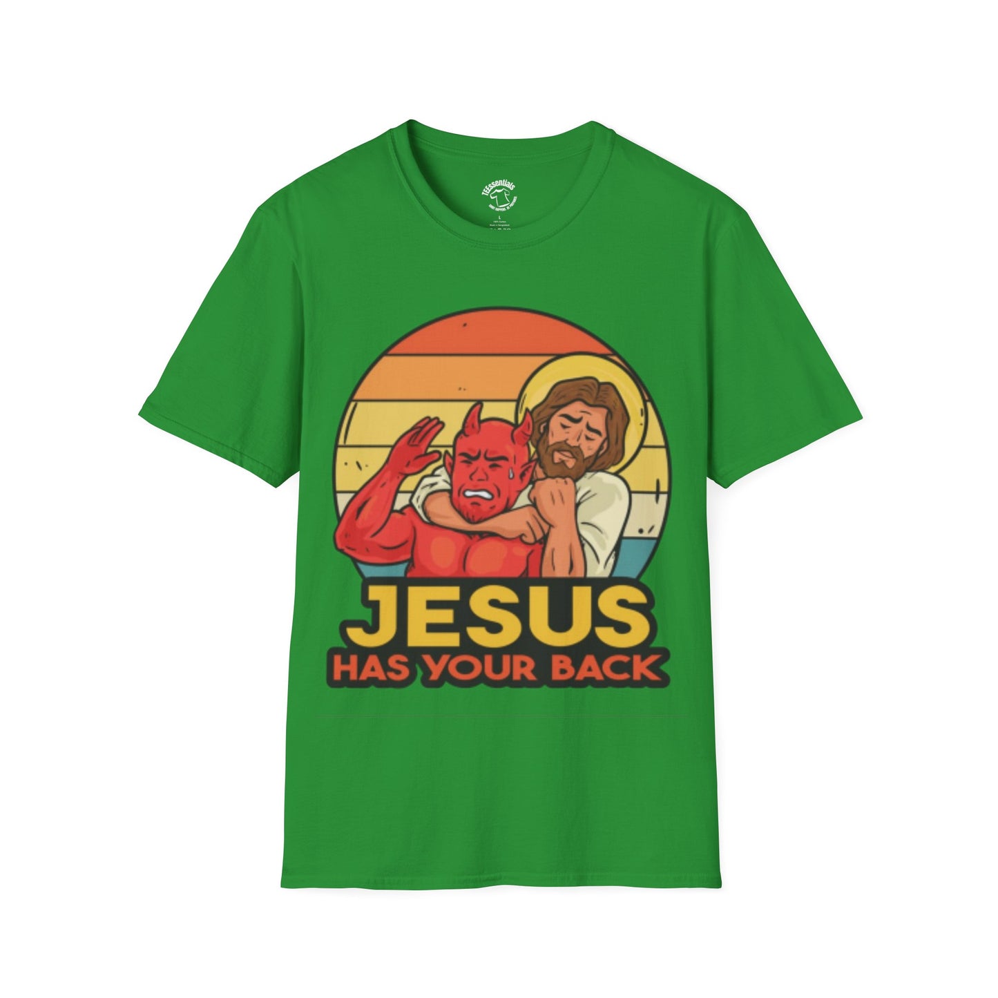 Jesus Has Your Back T-Shirt — Retro Christian Faith Tee