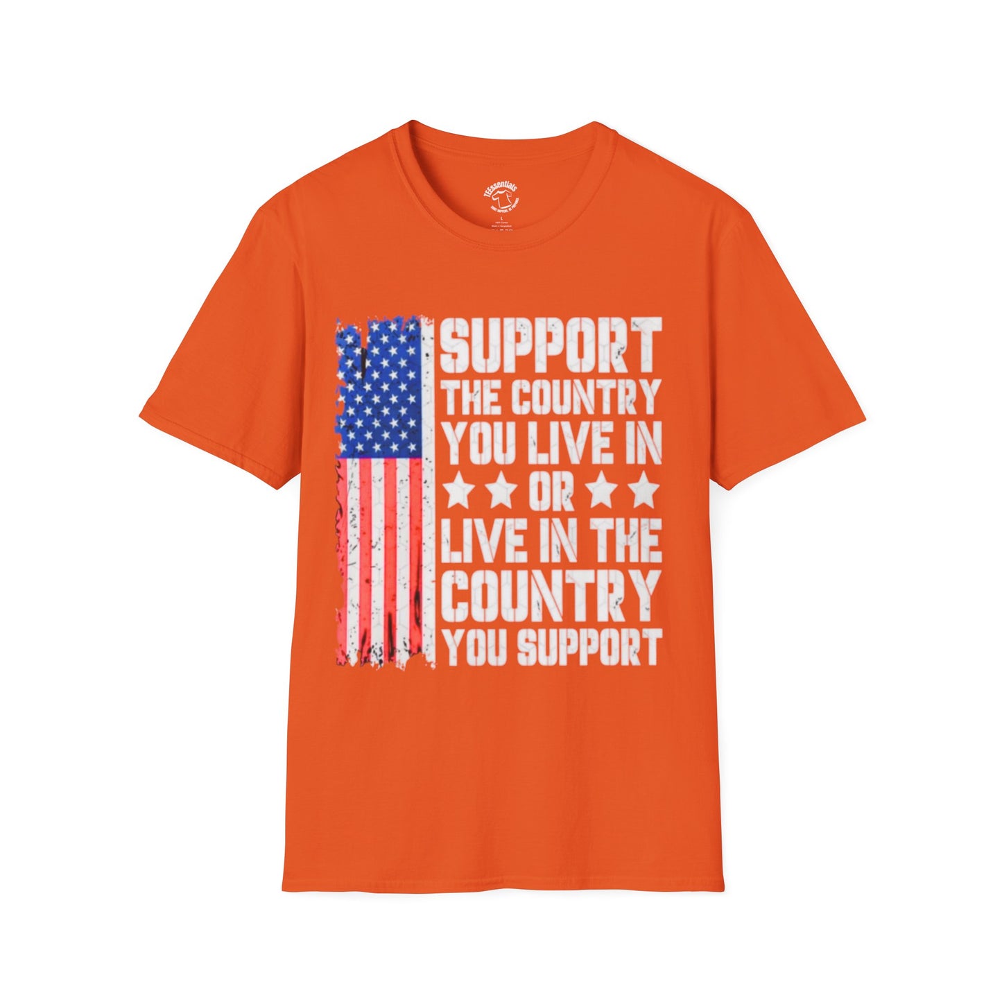 Support the Country T-Shirt — American Flag Patriotic Tee