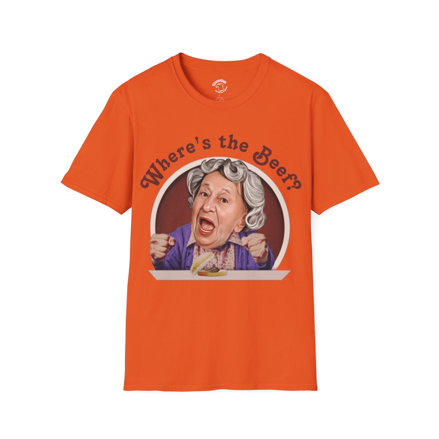 T-Shirt — "Where's the Beef?" Funny Retro Grandma Graphic Tee