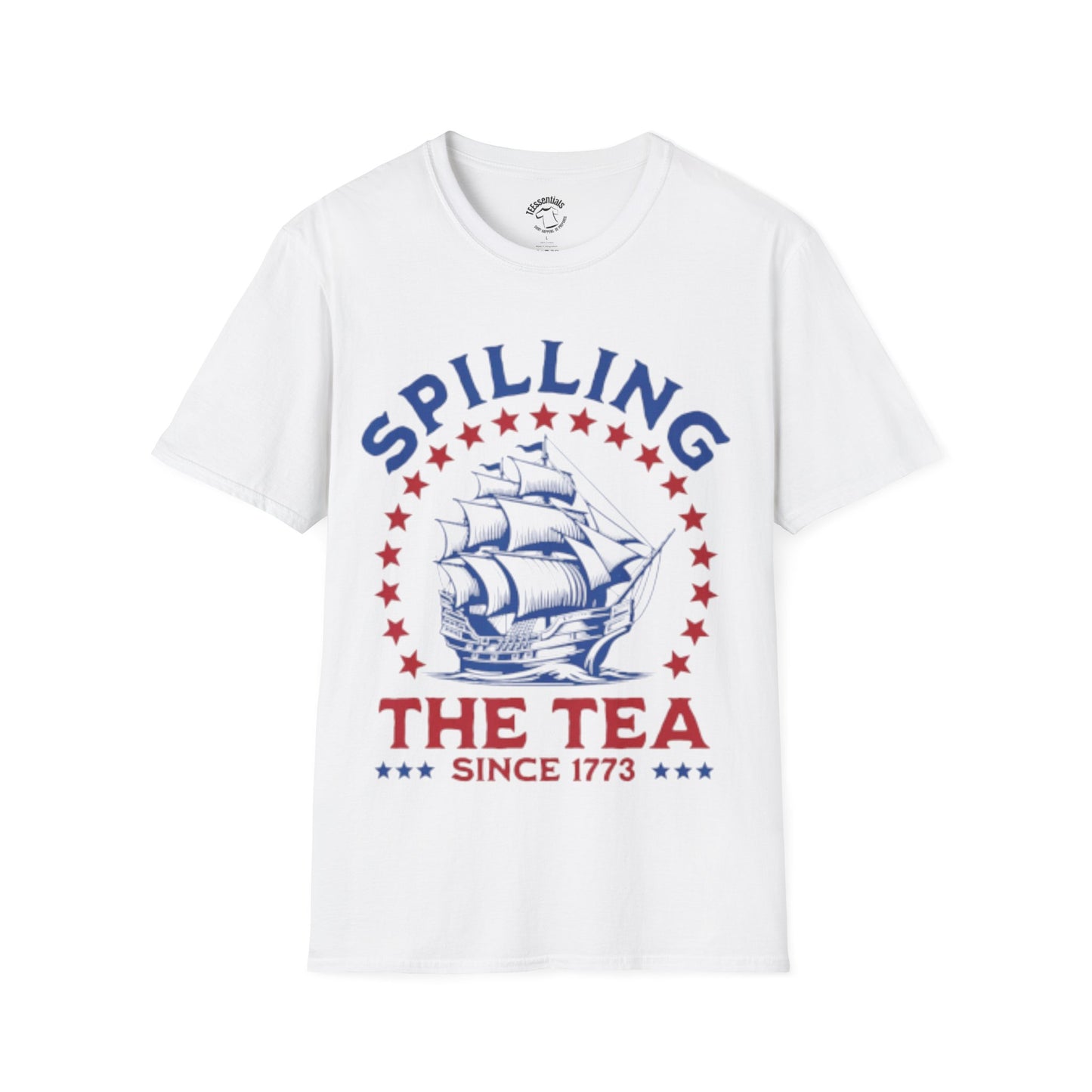 T-Shirt — "Spilling The Tea Since 1773" Patriotic Boston Tea Party Ship Tee