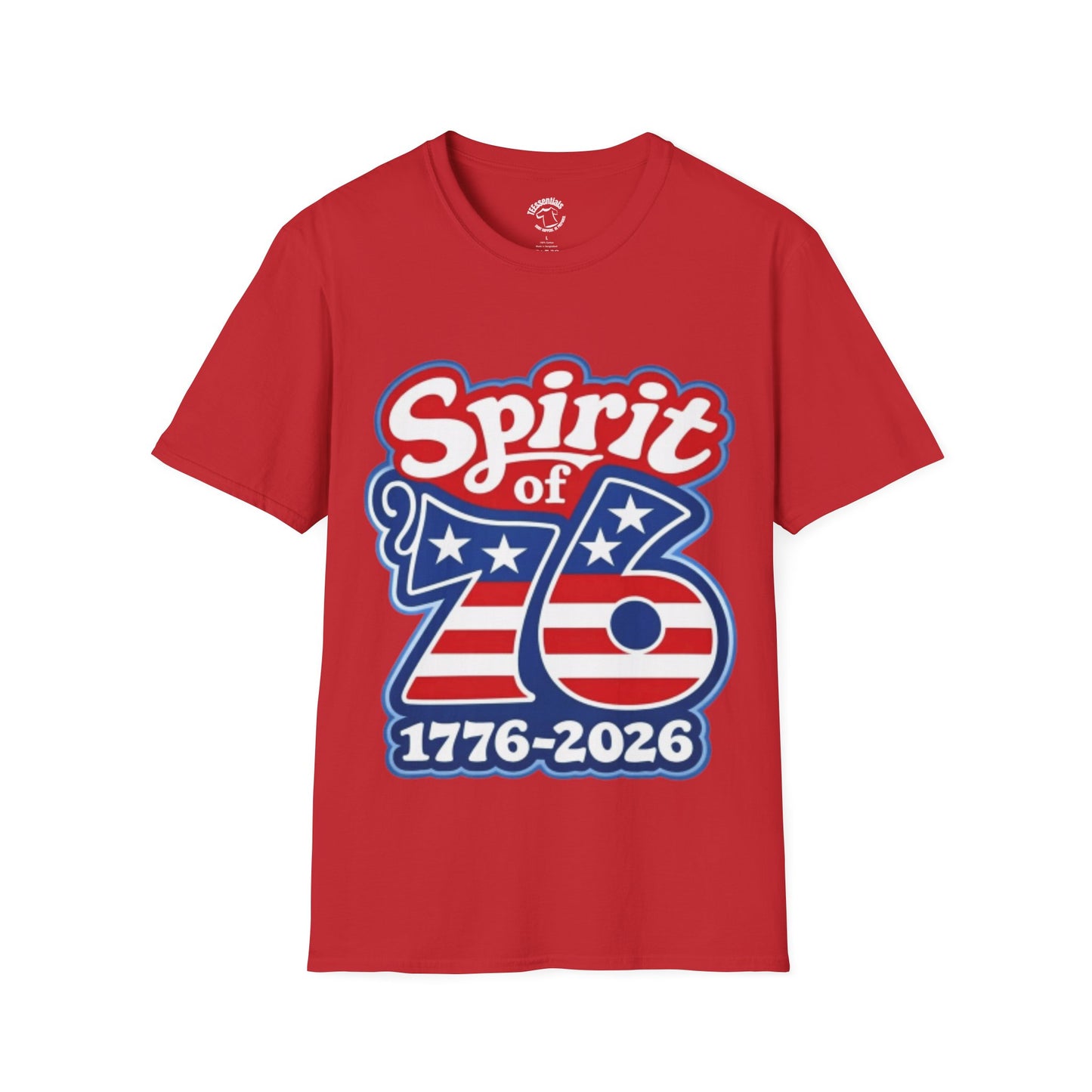 Spirit of '76 T-Shirt — 1776-2026 Retro Patriotic Fourth of July Tee