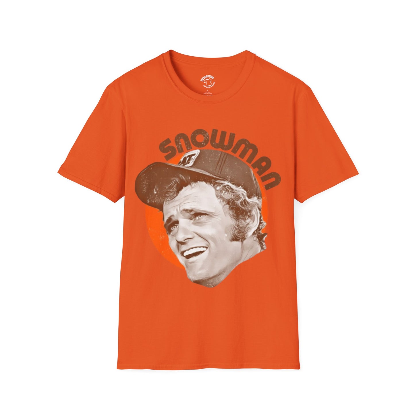 Snowman Retro Portrait T-Shirt — Vintage 70s Smokey Graphic Tee