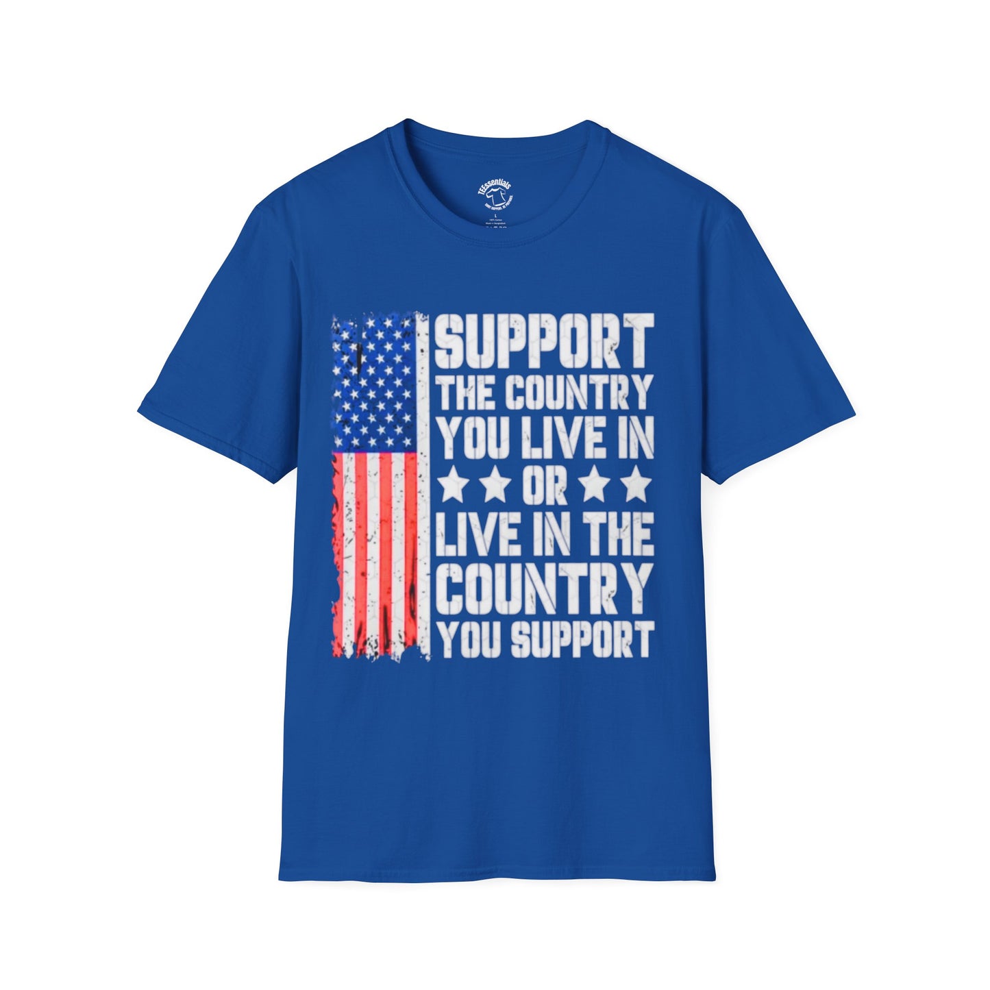 Support the Country T-Shirt — American Flag Patriotic Tee