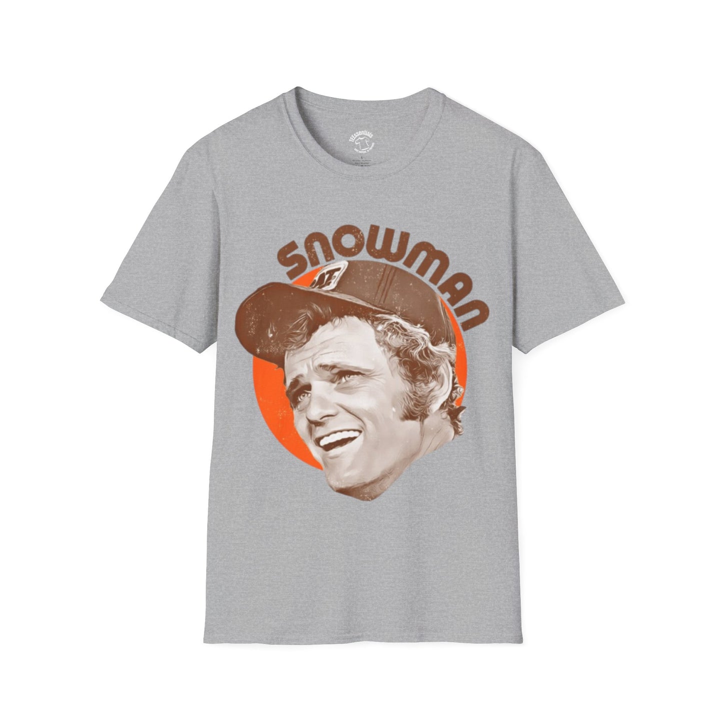 Snowman Retro Portrait T-Shirt — Vintage 70s Smokey Graphic Tee