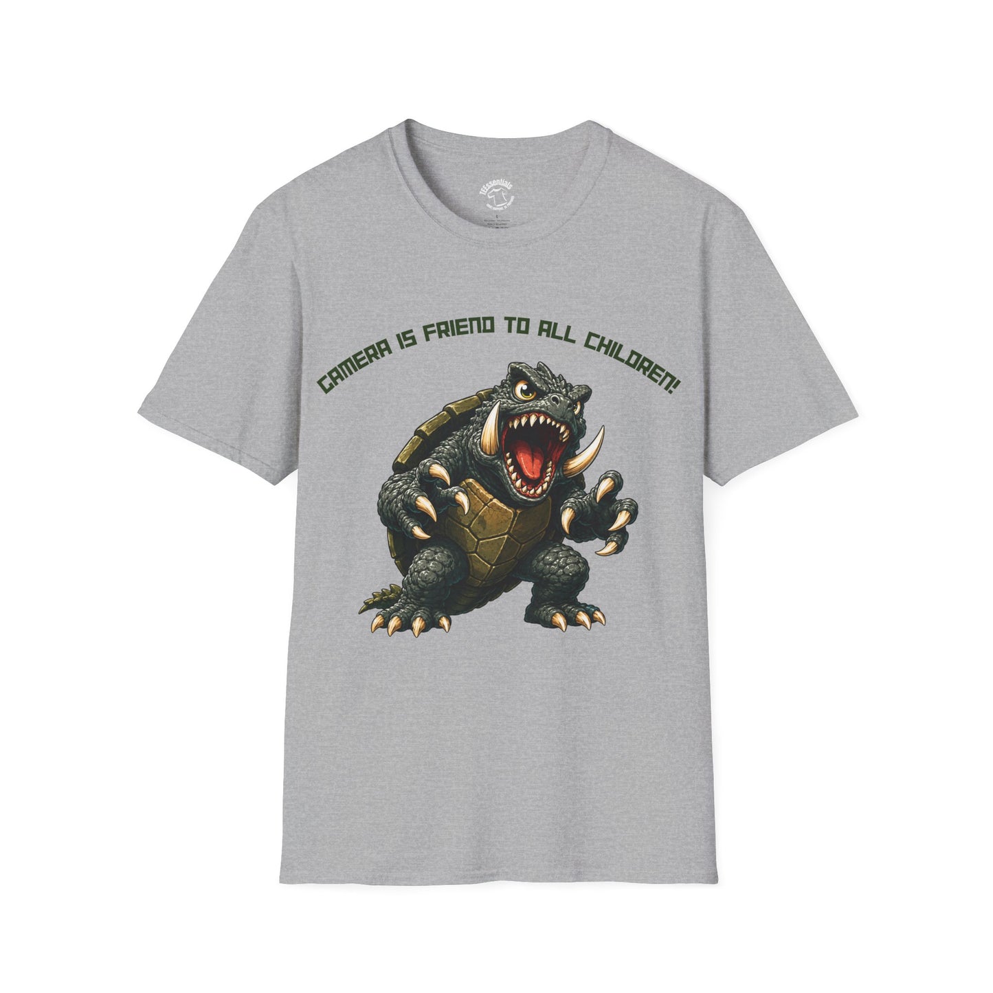 T-Shirt — 'Gamera Is Friend To All Children' Retro Monster Turtle Graphic Tee