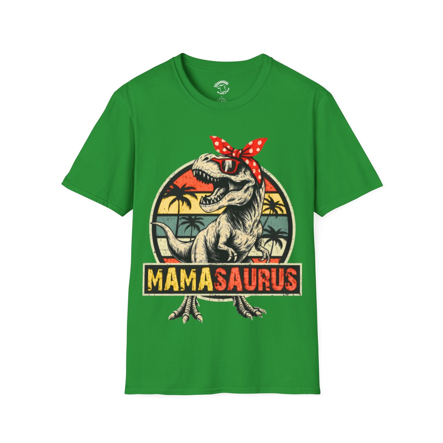Mamasaurus T-Shirt – Retro Dino Mom Graphic Tee
