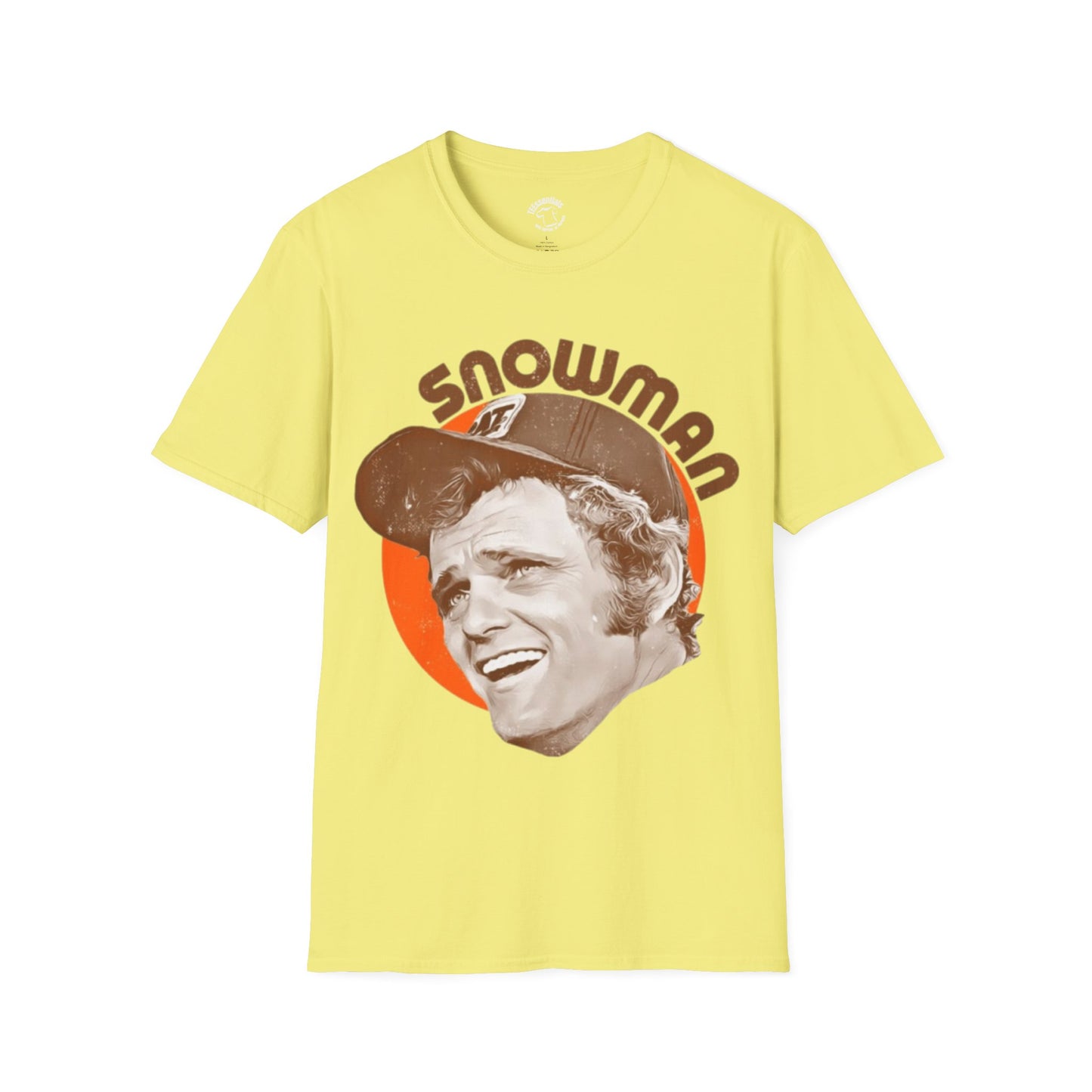 Snowman Retro Portrait T-Shirt — Vintage 70s Smokey Graphic Tee