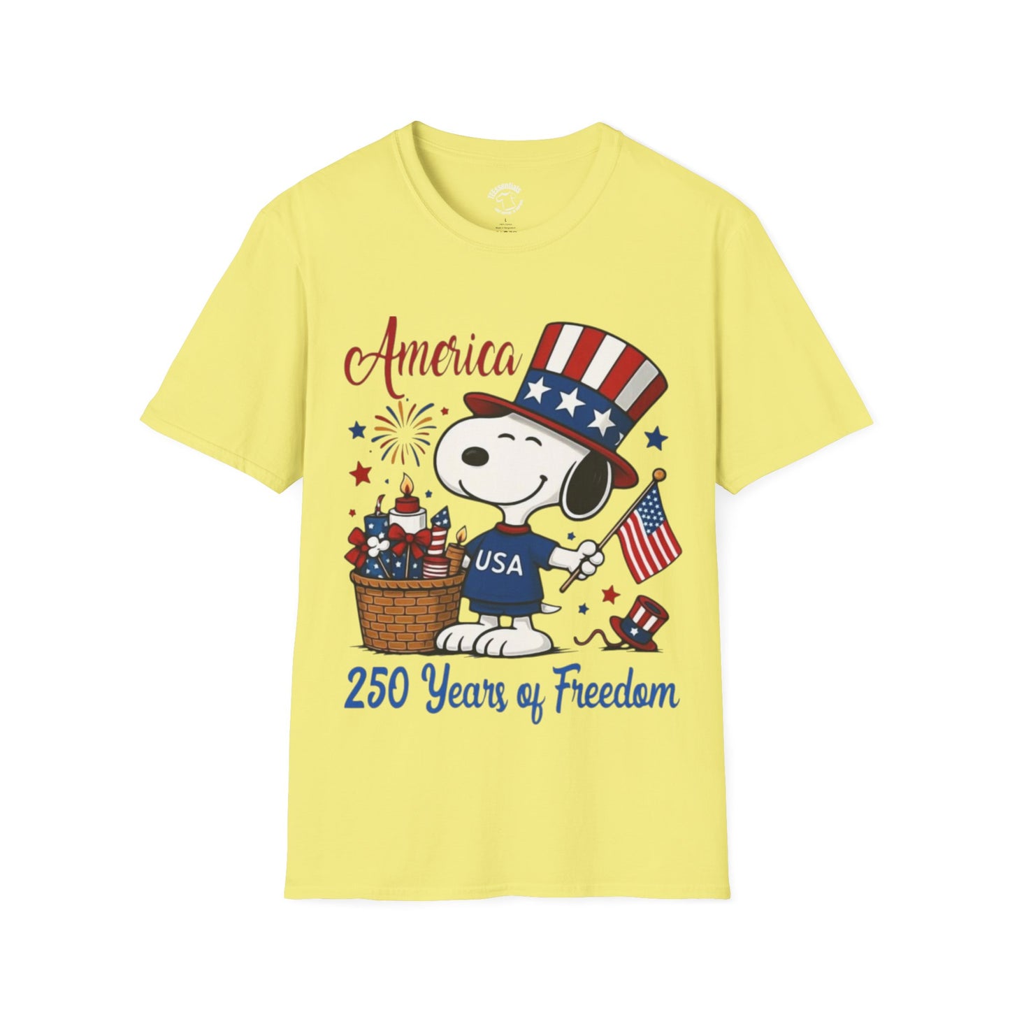America 250 Snoopy - Unisex Softstyle T-Shirt