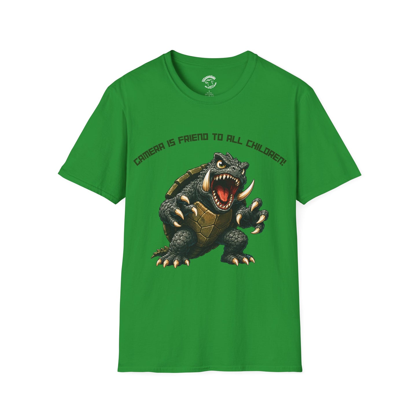 T-Shirt — 'Gamera Is Friend To All Children' Retro Monster Turtle Graphic Tee