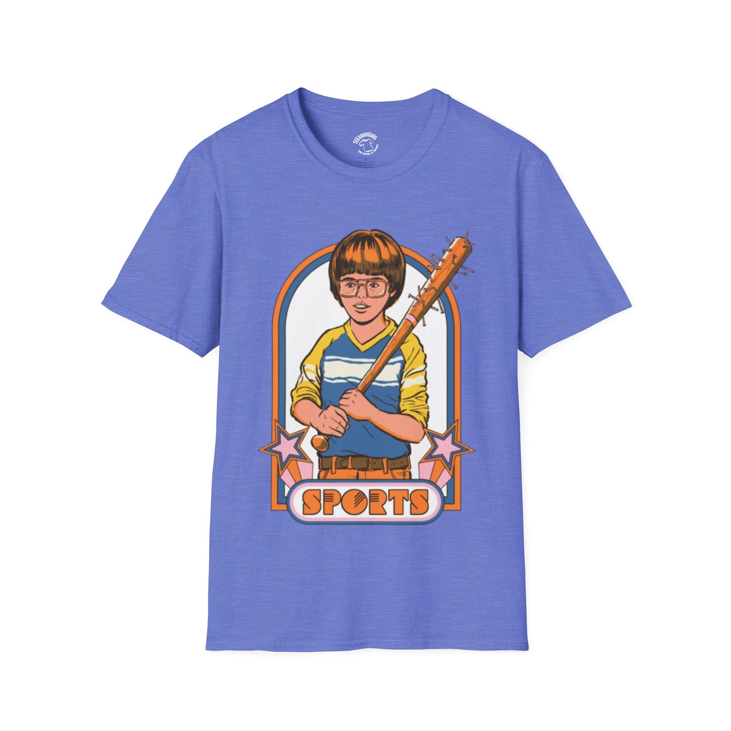 Retro 'Sports' Baseball Bat Kid Graphic T-Shirt