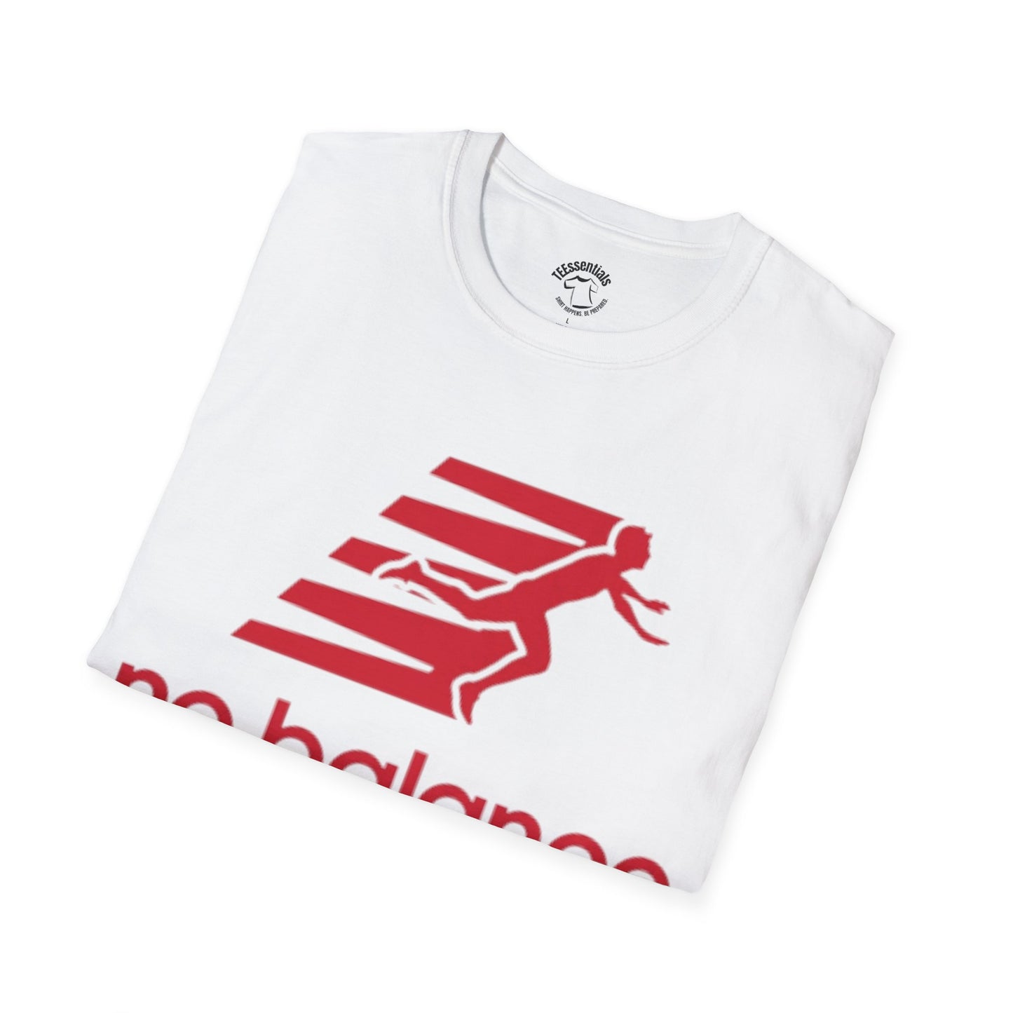 No Balance Graphic Tee — Funny Running/Clumsy Athlete Shirt