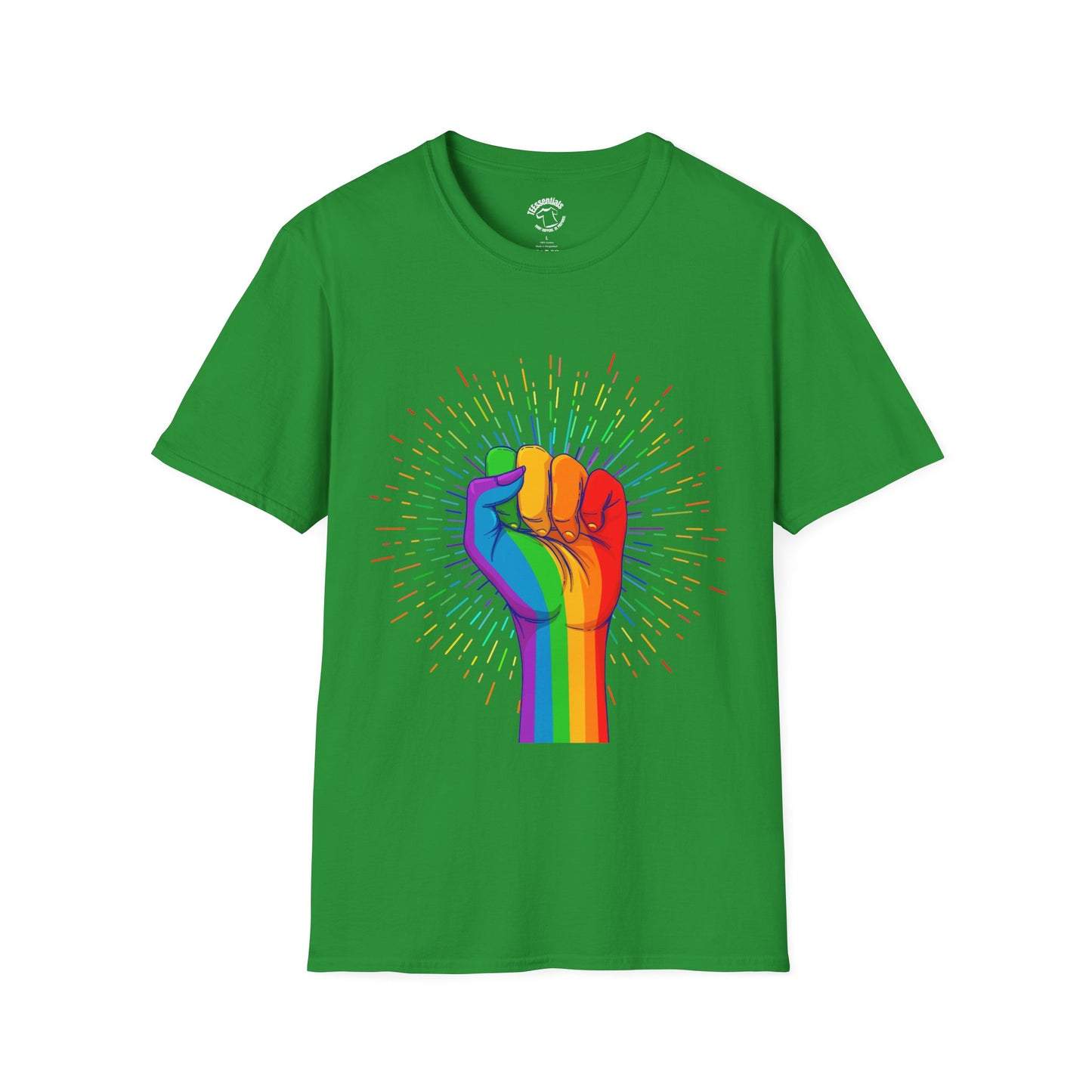 Rainbow Pride Fist T-Shirt — LGBTQ+ Equality Tee