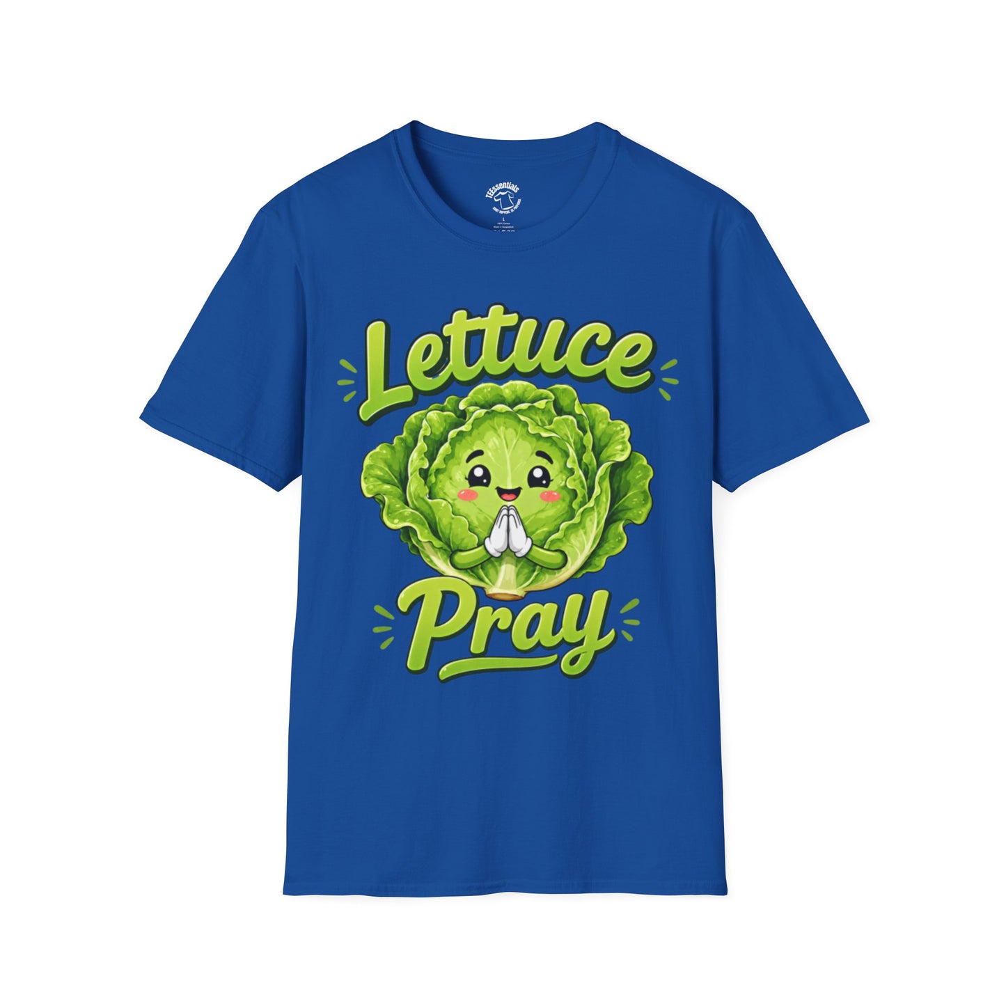 Lettuce Pray T‑Shirt — Cute Praying Lettuce Graphic Tee