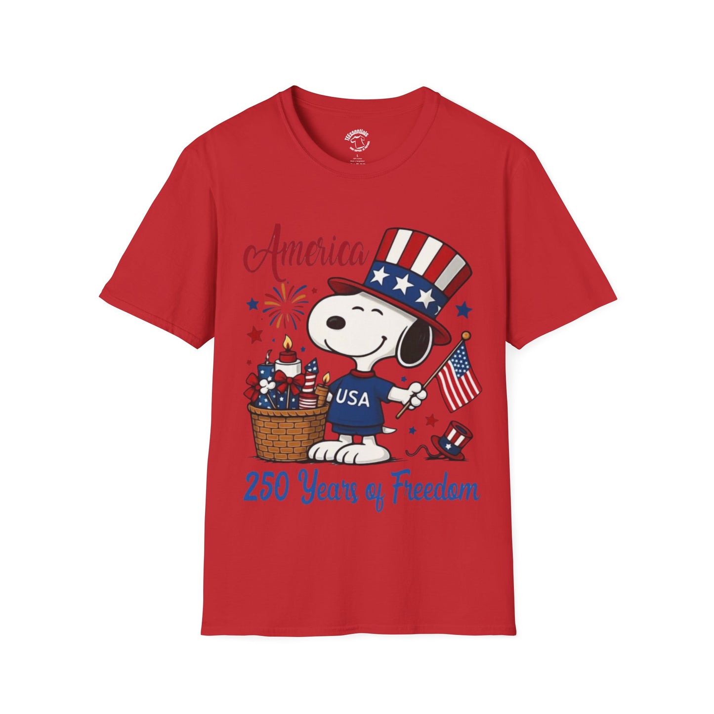 America 250 Snoopy - Unisex Softstyle T-Shirt