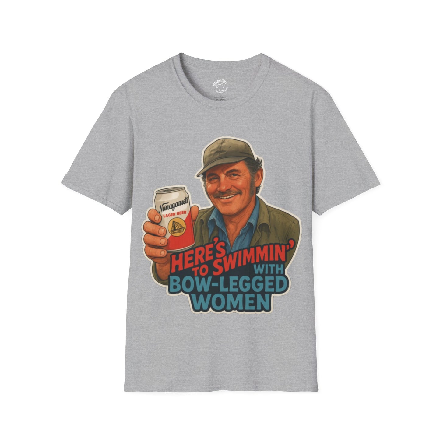 T-Shirt — Retro 'Here's to Swimmin' with Bow-Legged Women' Vintage Jaws