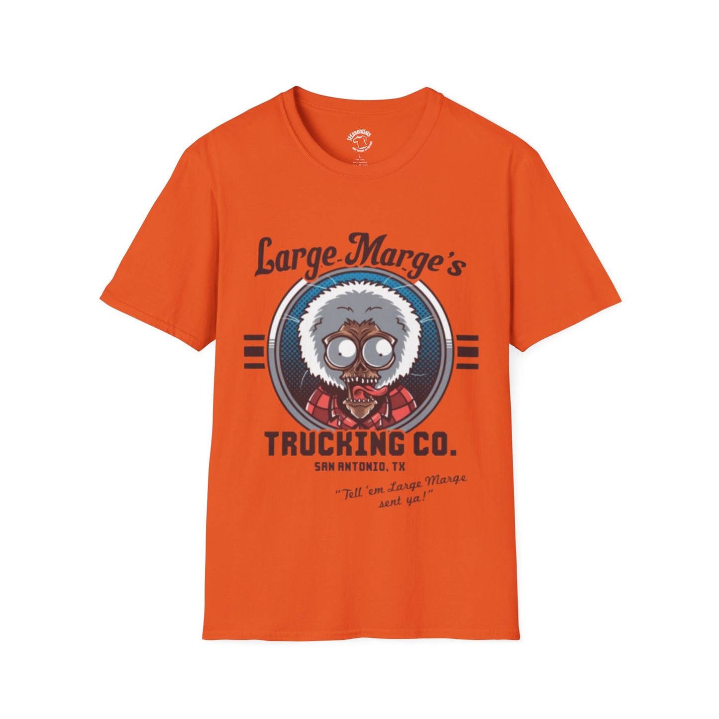 Large Marge's Trucking Co. T-Shirt — Retro Trucker Graphic Tee - Pee Wee