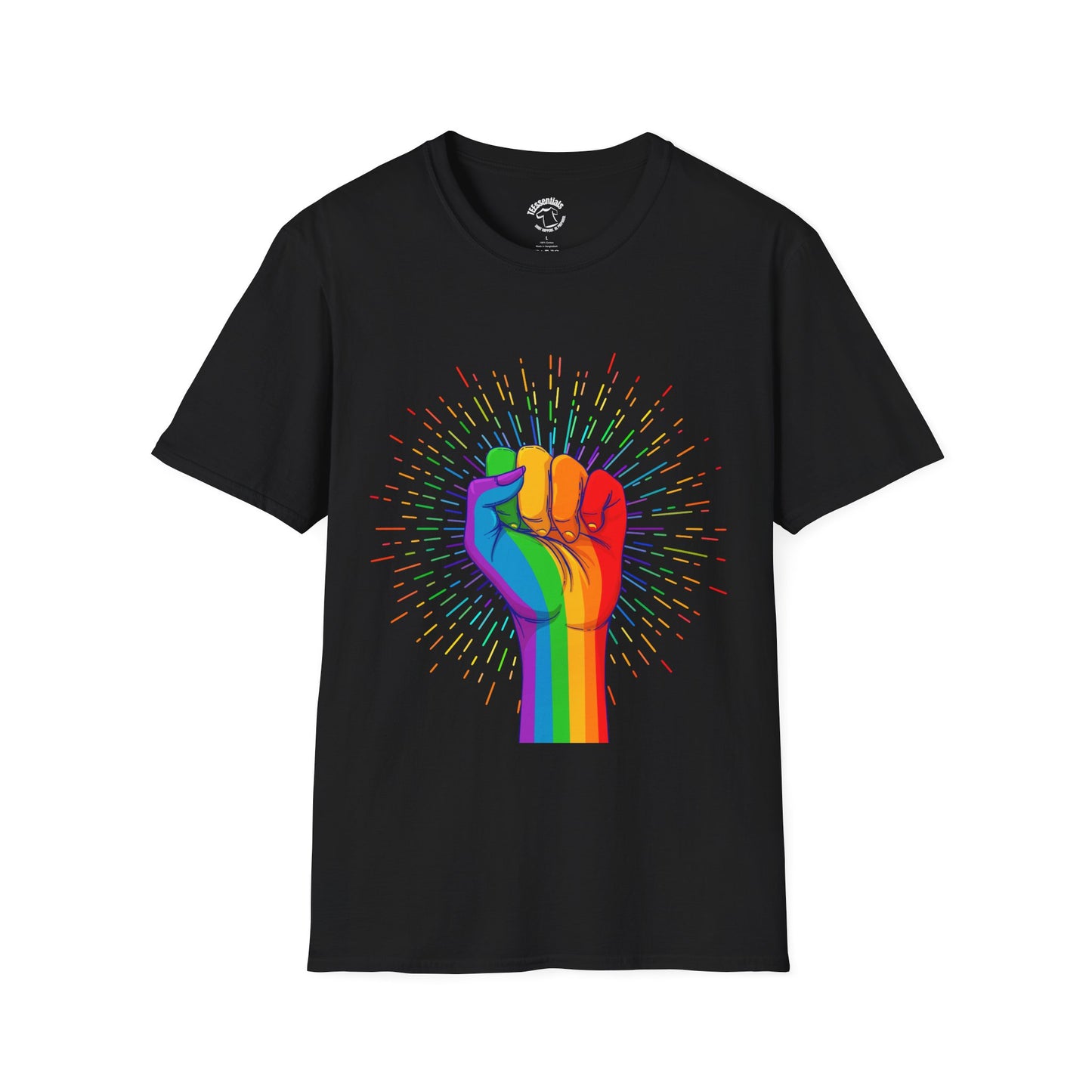 Rainbow Pride Fist T-Shirt — LGBTQ+ Equality Tee