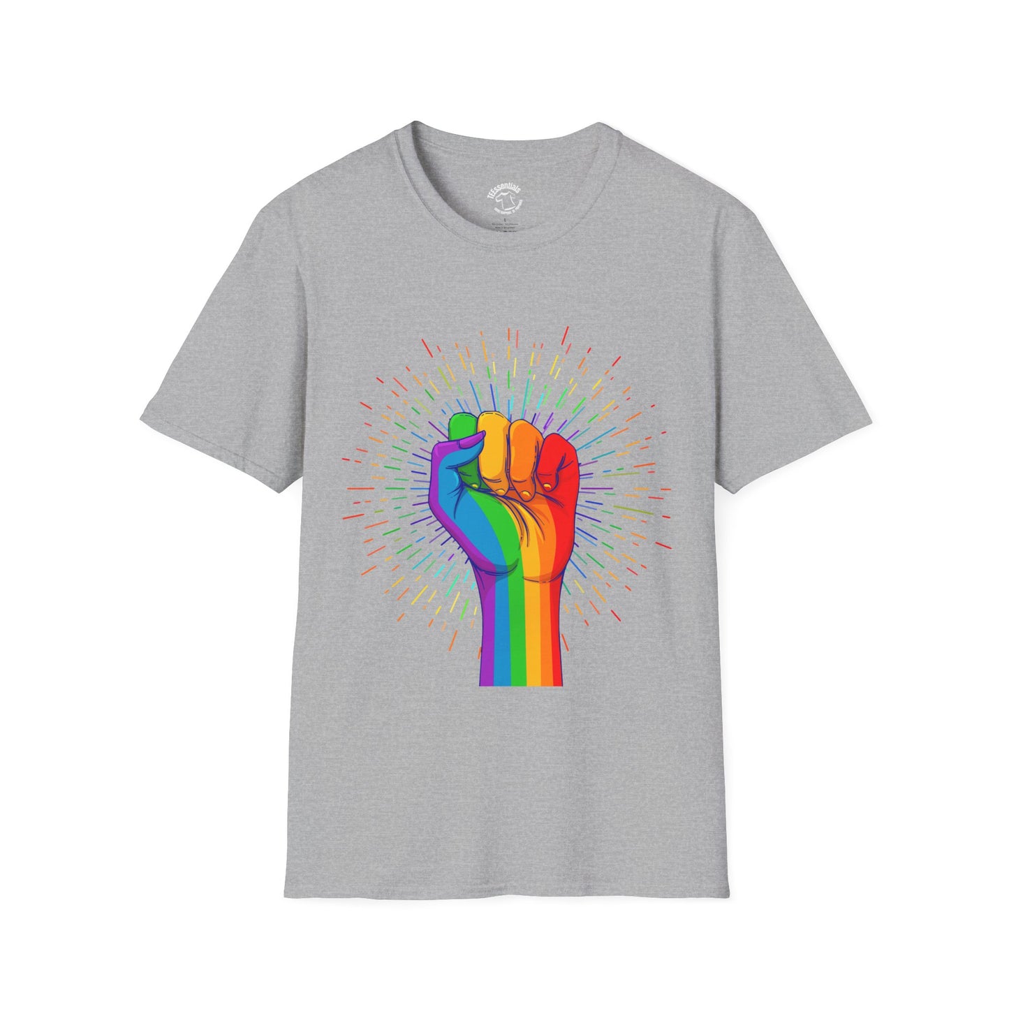 Rainbow Pride Fist T-Shirt — LGBTQ+ Equality Tee