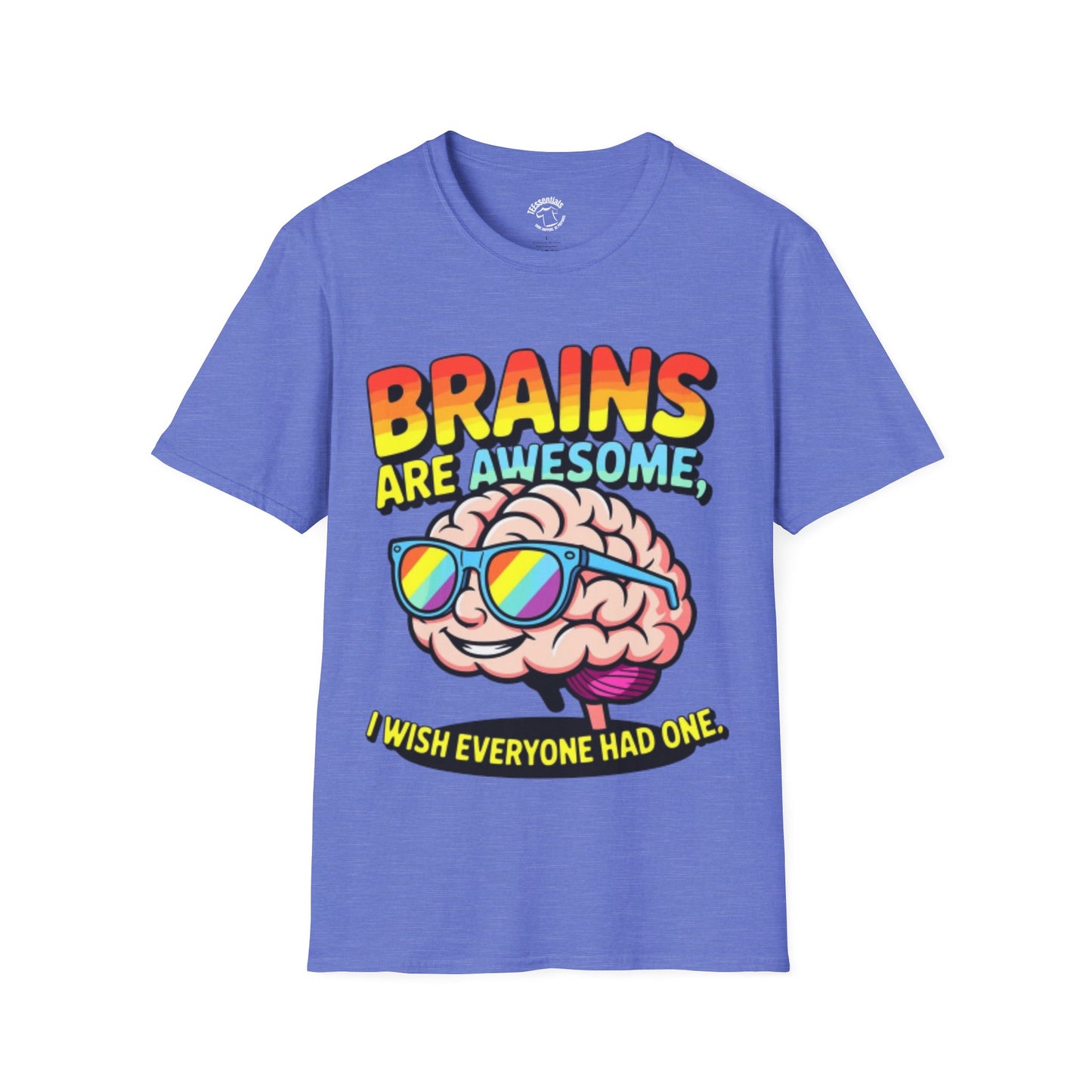 Brains Are Awesome T-Shirt — Funny Retro Brain Graphic Tee