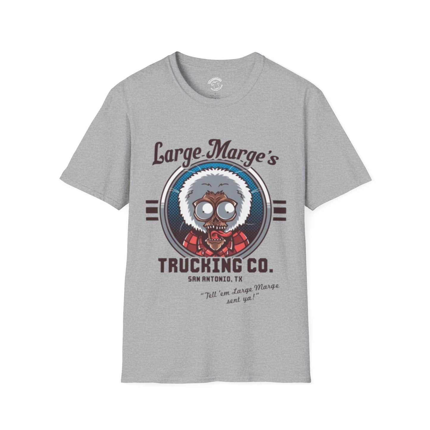 Large Marge's Trucking Co. T-Shirt — Retro Trucker Graphic Tee - Pee Wee